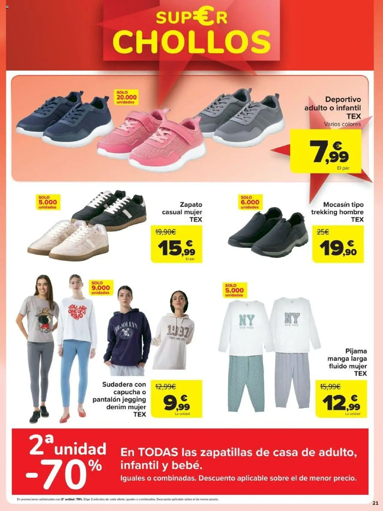 Carrefour - Chollos │ válido desde el 19.09.2025 | Página: 21 | Productos: Sudadera, Pijama, Zapatillas
