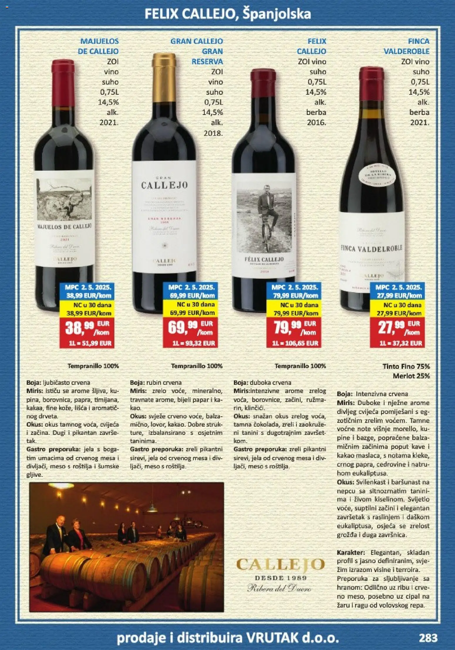 Vrutak katalog | vrijedi od 01.11.2025 | Stranica: 283 | Proizvodi: Meso, Vino, Papar, Kakao