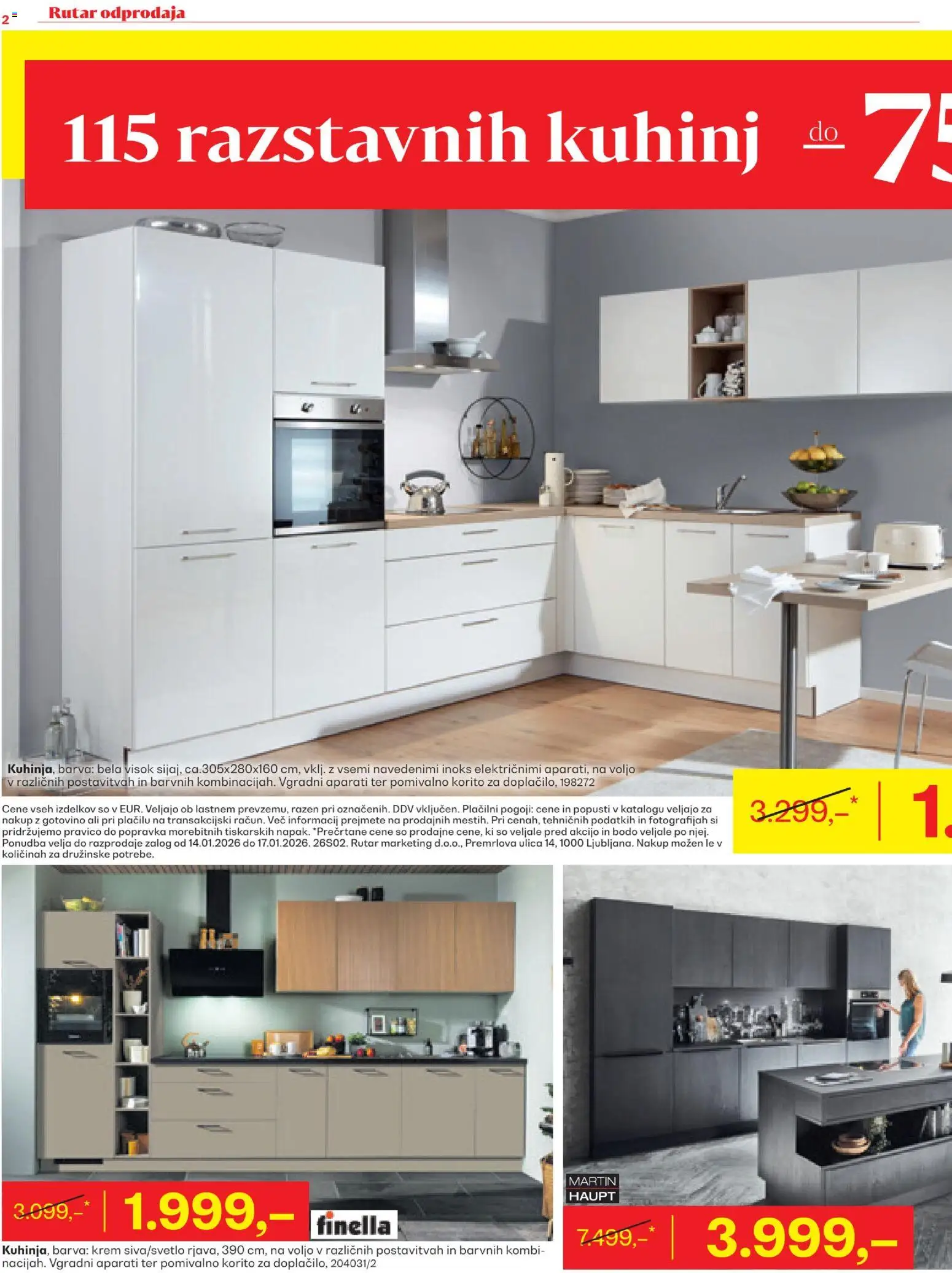 Novi Rutar katalog ponudbe – veljaven od 15.01.2026 | Stran: 2 | Izdelki: Pomivalno korito, Barva