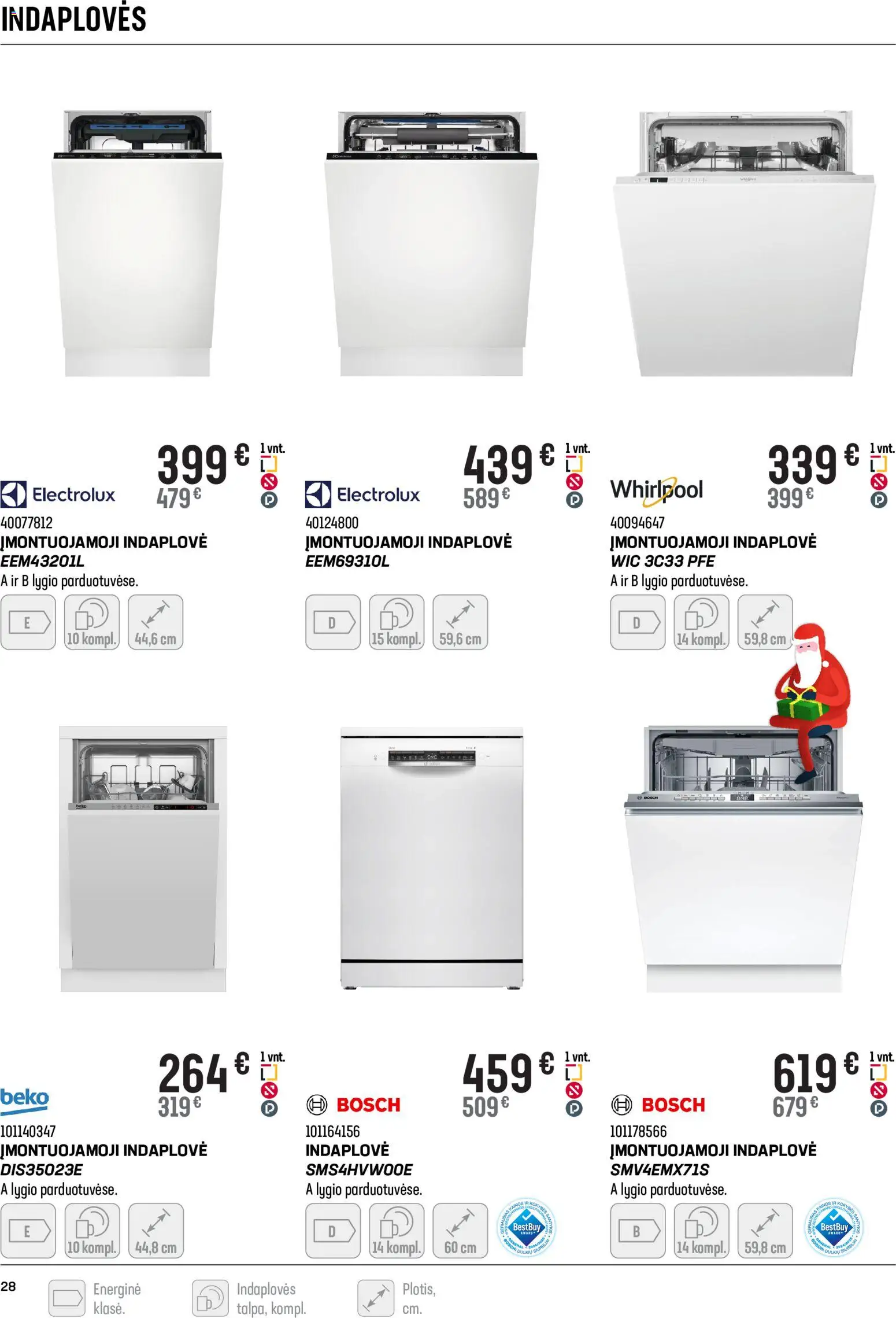 Senukai akcijos nuo 03.12.2025 | Puslapis: 28 | Prekių: Indaplovė