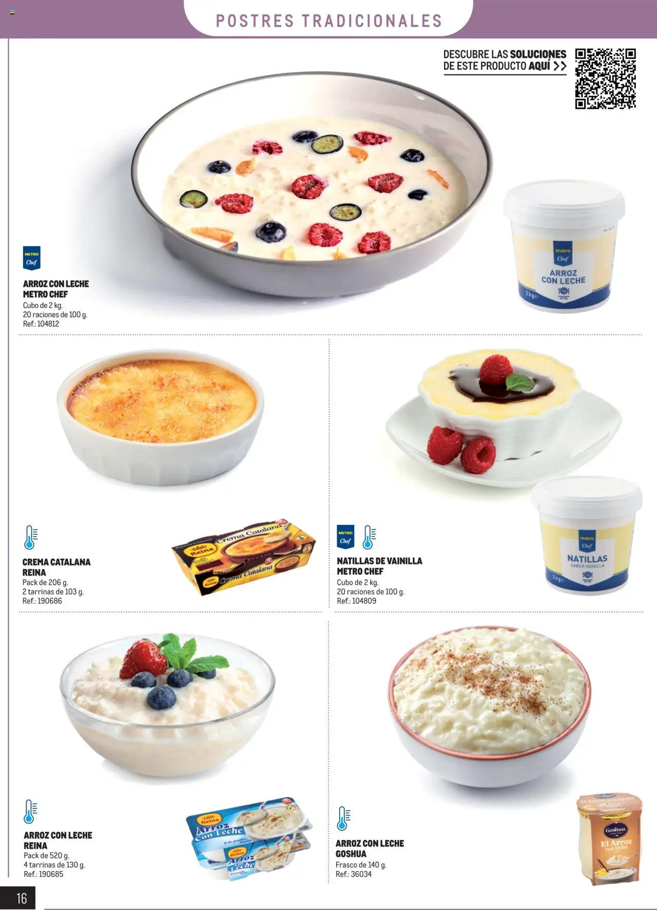 Makro - Especial Postres │ válido desde el 04.03.2025 | Página: 16 | Productos: Leche, Arroz, Crema