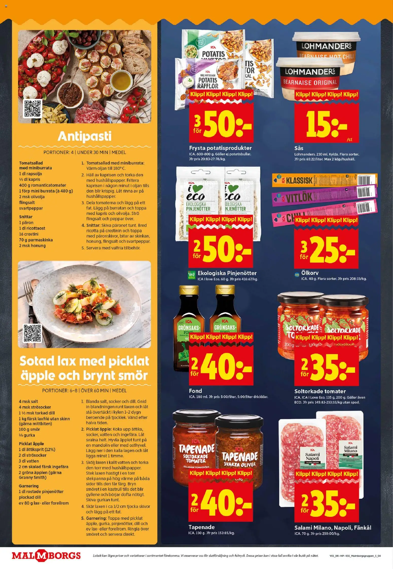 ICA Kvantum reklamblad aktuell från 30.12.2025 | Sida: 4 | Produkter: Äpplen, Potatis, Häll, Stekpanna