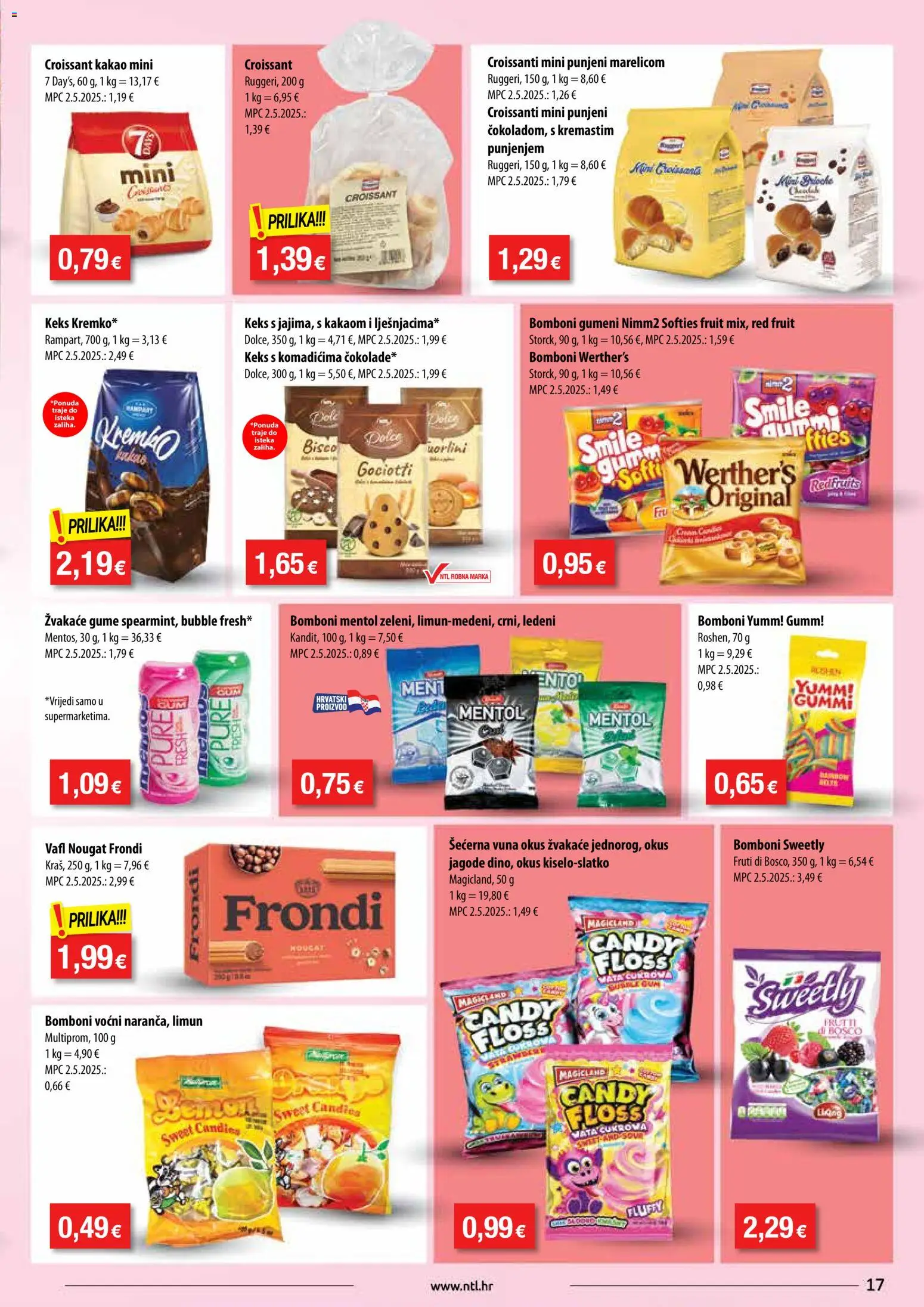 NTL katalog | vrijedi od 22.10.2025 | Stranica: 17 | Proizvodi: Bomboni, Jagode, Keks, Limun