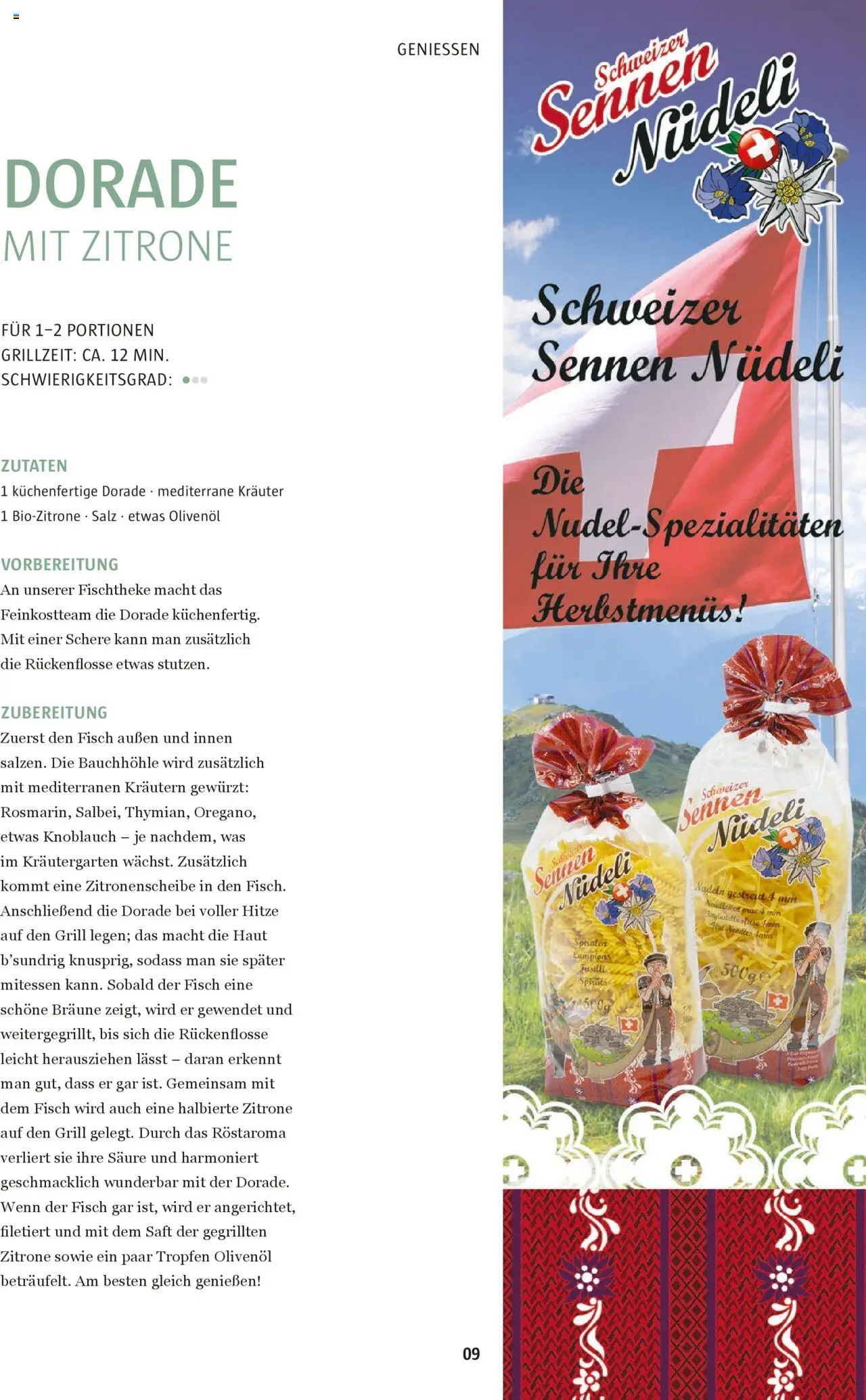 Sutterlüty B’sundrig Magazine gültig ab 18.06.2025 | Seite: 72 | Produkte: Zitrone, Grill, Saft, Fisch