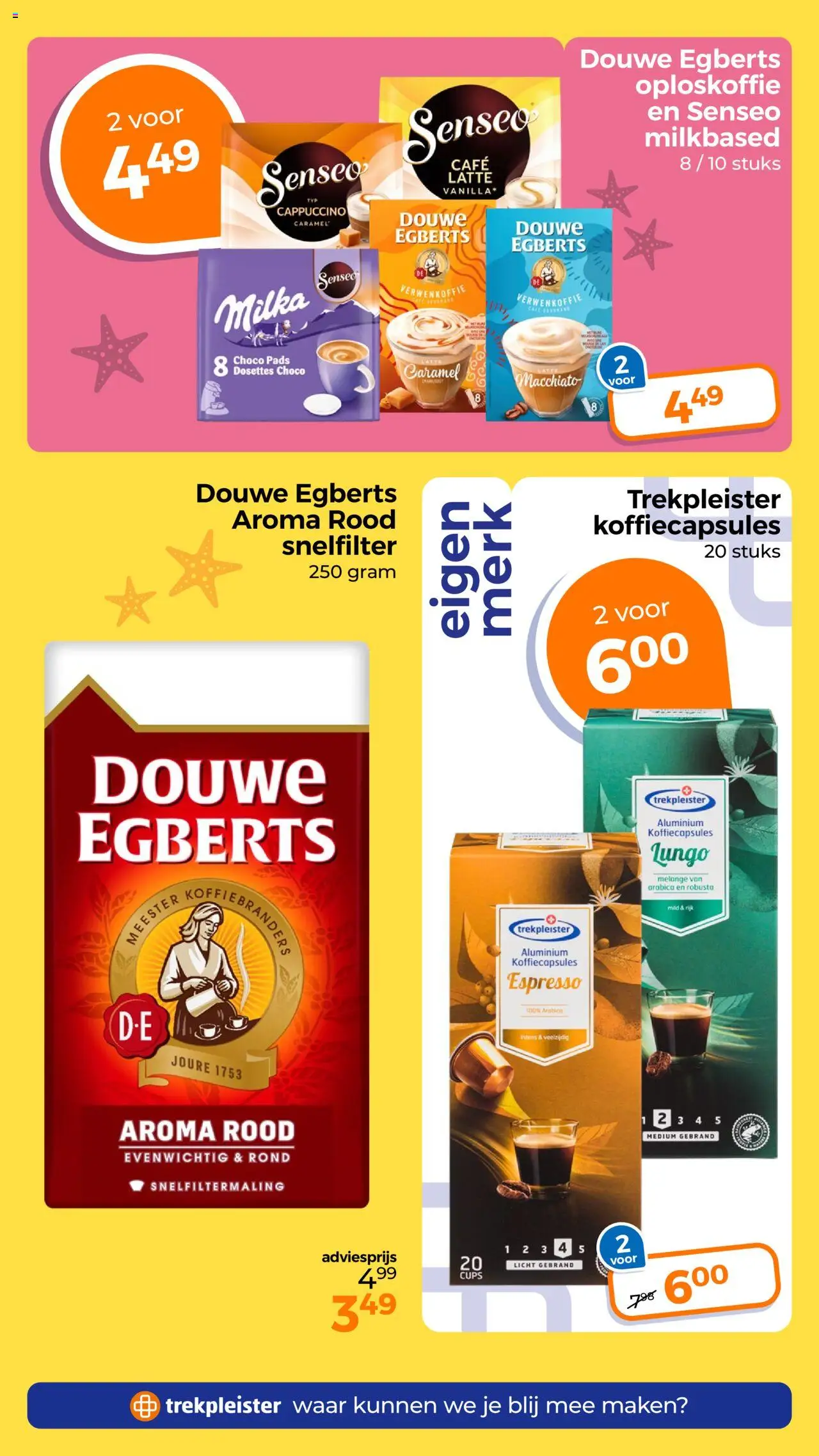  | Pagina: 50 | Producten: Koffiecapsules, Oploskoffie, Pads, Cappuccino