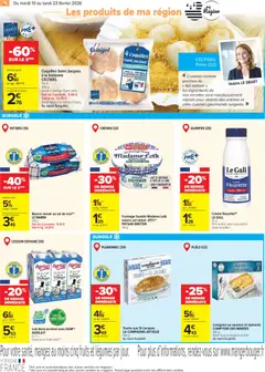 Carrefour - Prévisualisation de Carrefour Le meilleur de ma région Bretagne valide à partir de 10.02.2026 | Page: 8 | Produits: Lait entier, Lait, Noix, Crème