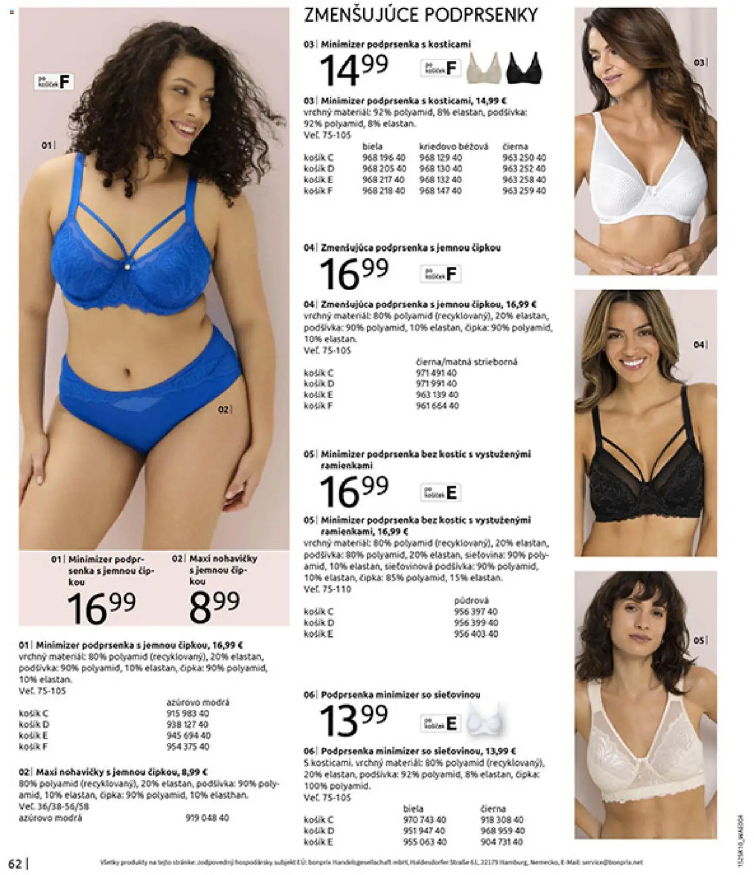 Nové Bonprix akcie – leták je platný od 01.11.2025 | Strana: 64 | Produkty: Nohavičky, Podprsenka