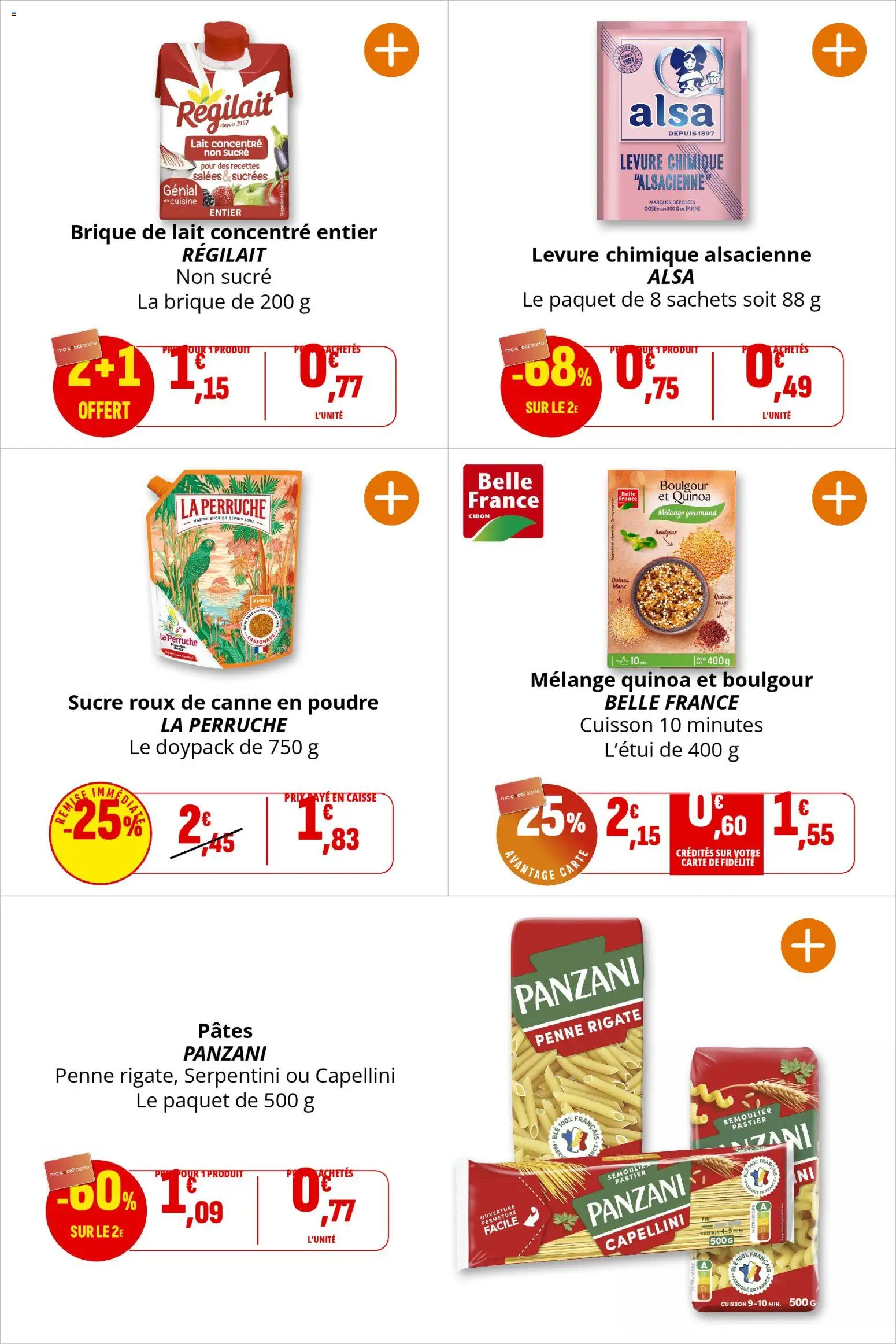 {H1} | Page: 30 | Produits: Lait concentré, Poudre, Sucrier, Sucre roux