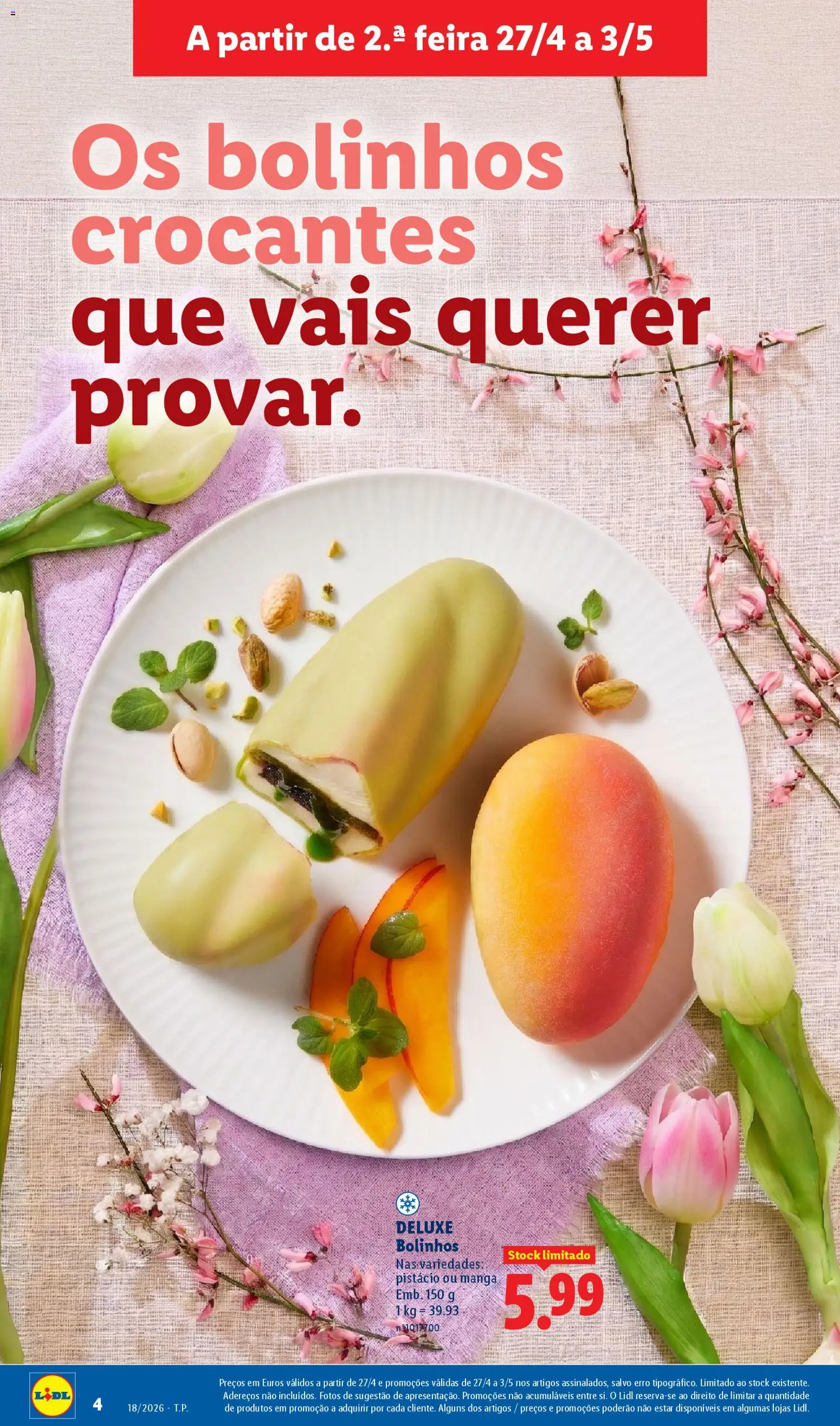Lidl folheto | 27/04/2026 |  🎉 Como obter um desconto limitado? Poupe ainda hoje! | Portugal