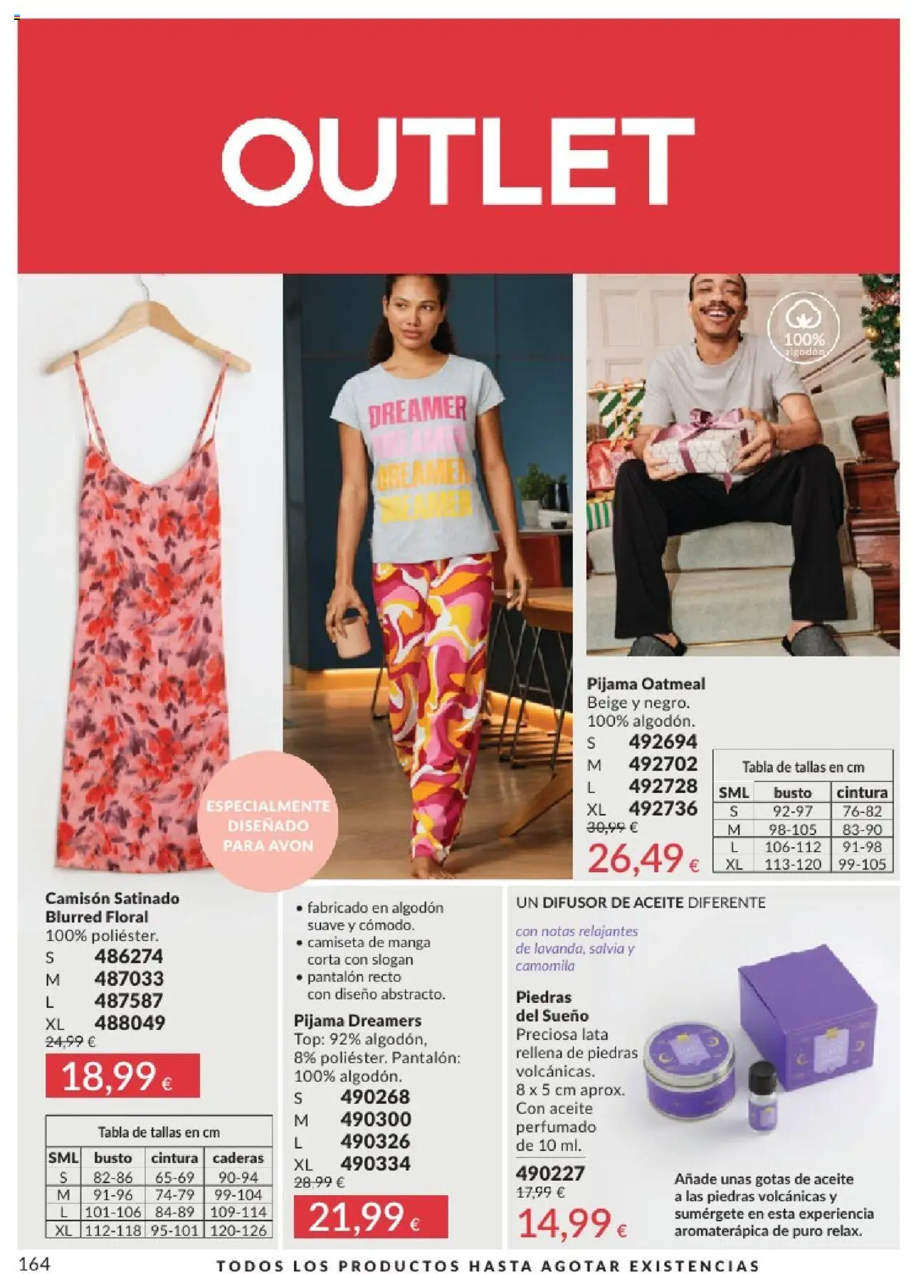 Catálogo AVON campaña 6 │ válido desde el 01.06.2025 | Página: 164 | Productos: Pijama, Aceite, Camisón