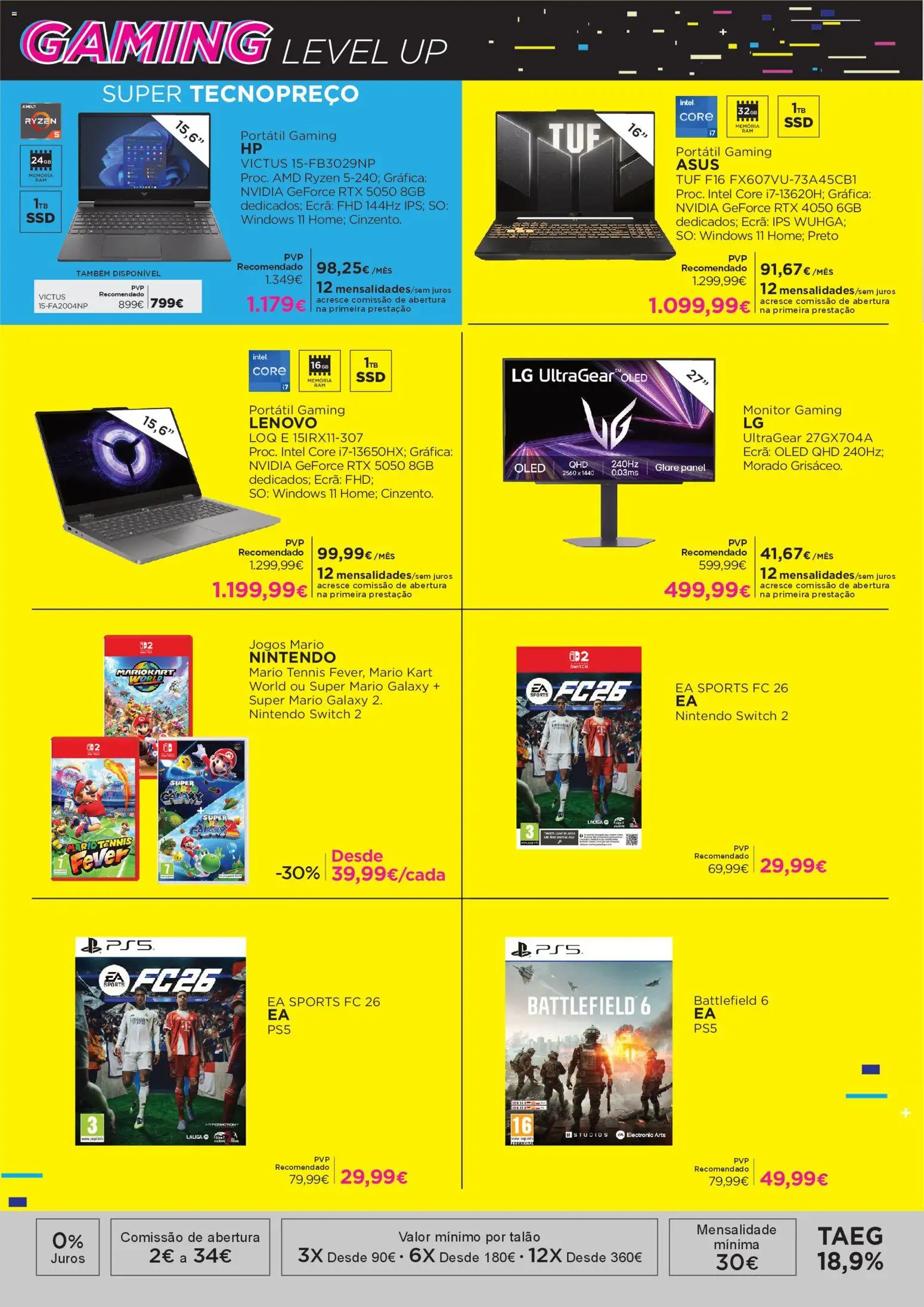 El Corte Ingles folheto │ válido de 20.03.2026 | Página: 8 | Produtos: Monitor, Jogos