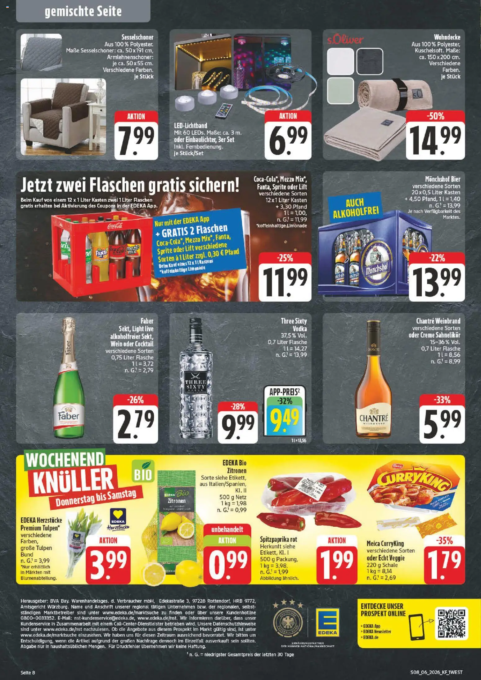 nah & gut Prospekt 	 – gültig ab 02.02.2026 | Seite: 8 | Produkte: Bier, Limonade, Creme, Meica