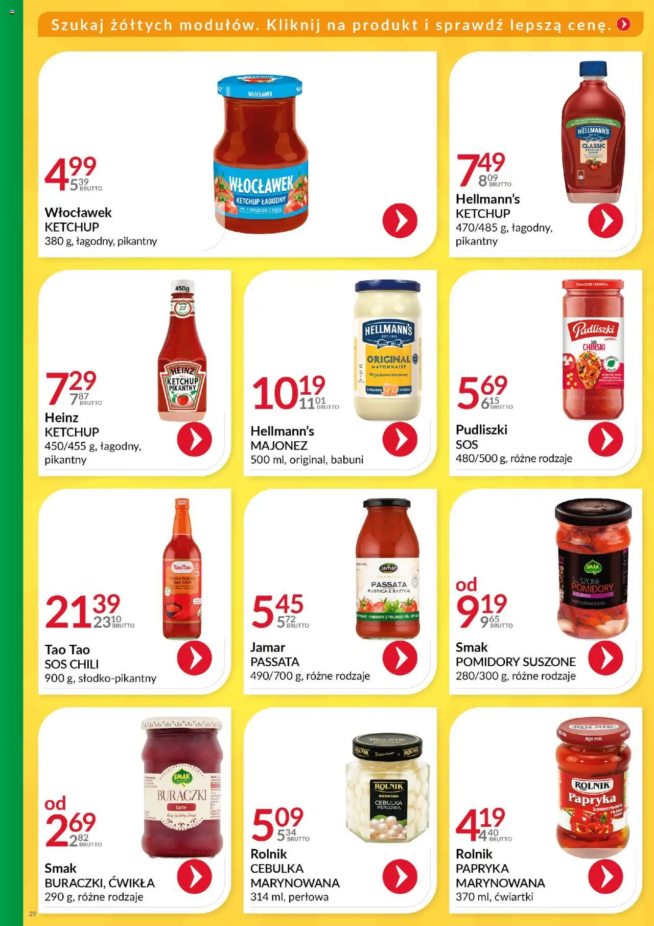Eurocash Gazetka - Katalog Artykułów Spożywczych od 01.06.2025 | Strona: 29 | Produkty: Papryka, Bazylia, Majonez, Sos