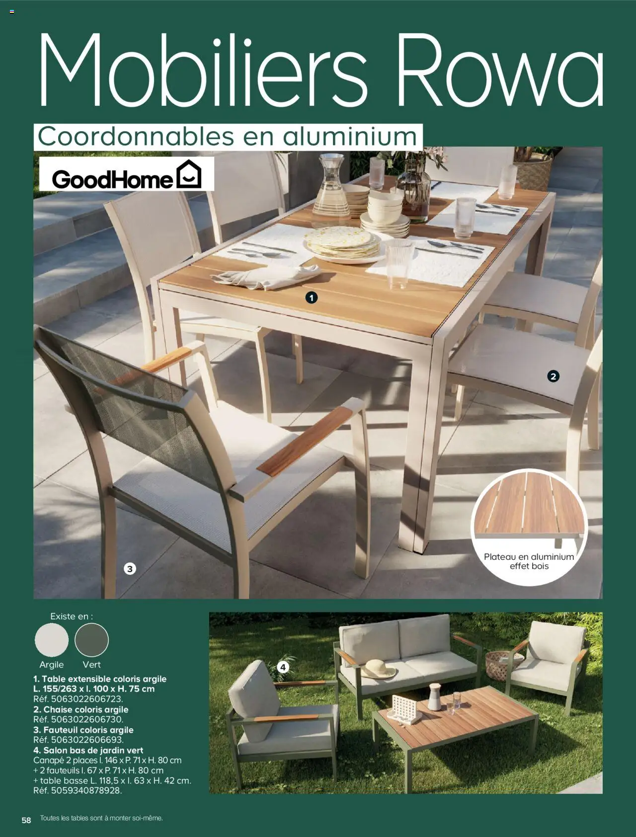  | Page: 58 | Produits: Argile, Canapé, Table basse, Chaise
