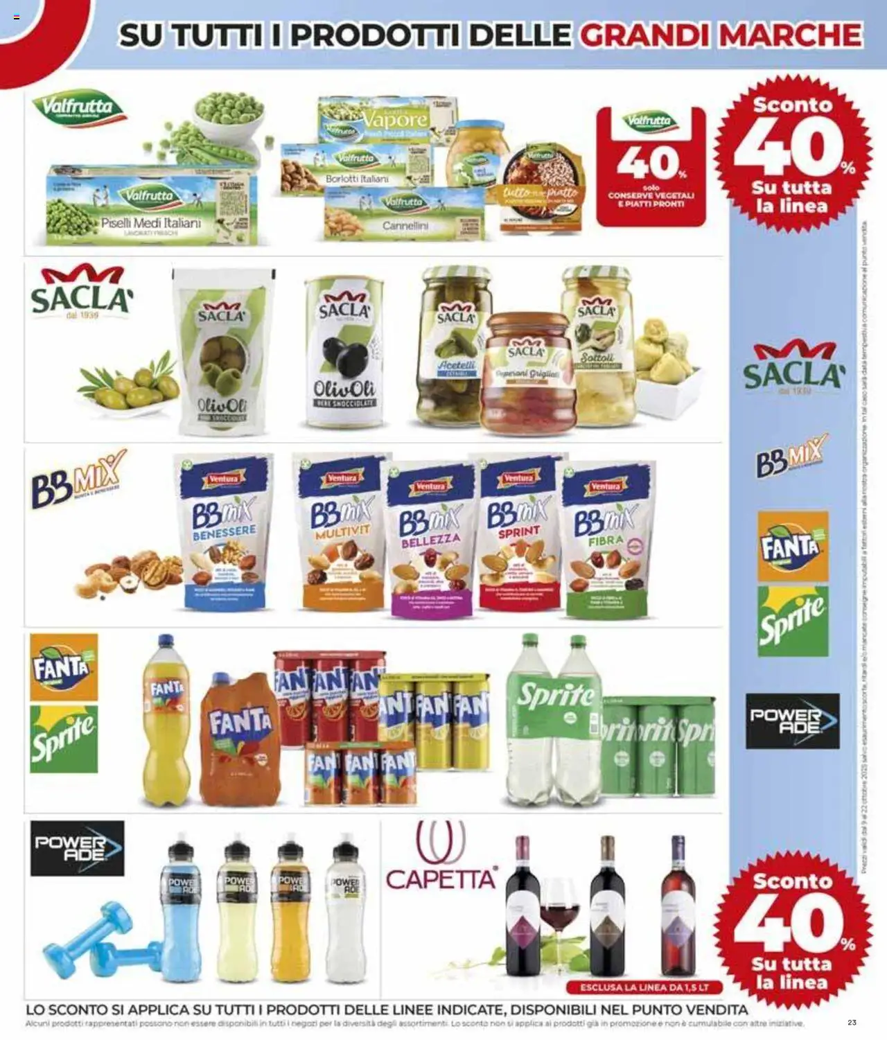 Volantino COOP del 02.10.2025 | Pagina: 23 | Prodotti: Cannellini, Data, Fanta, Fan