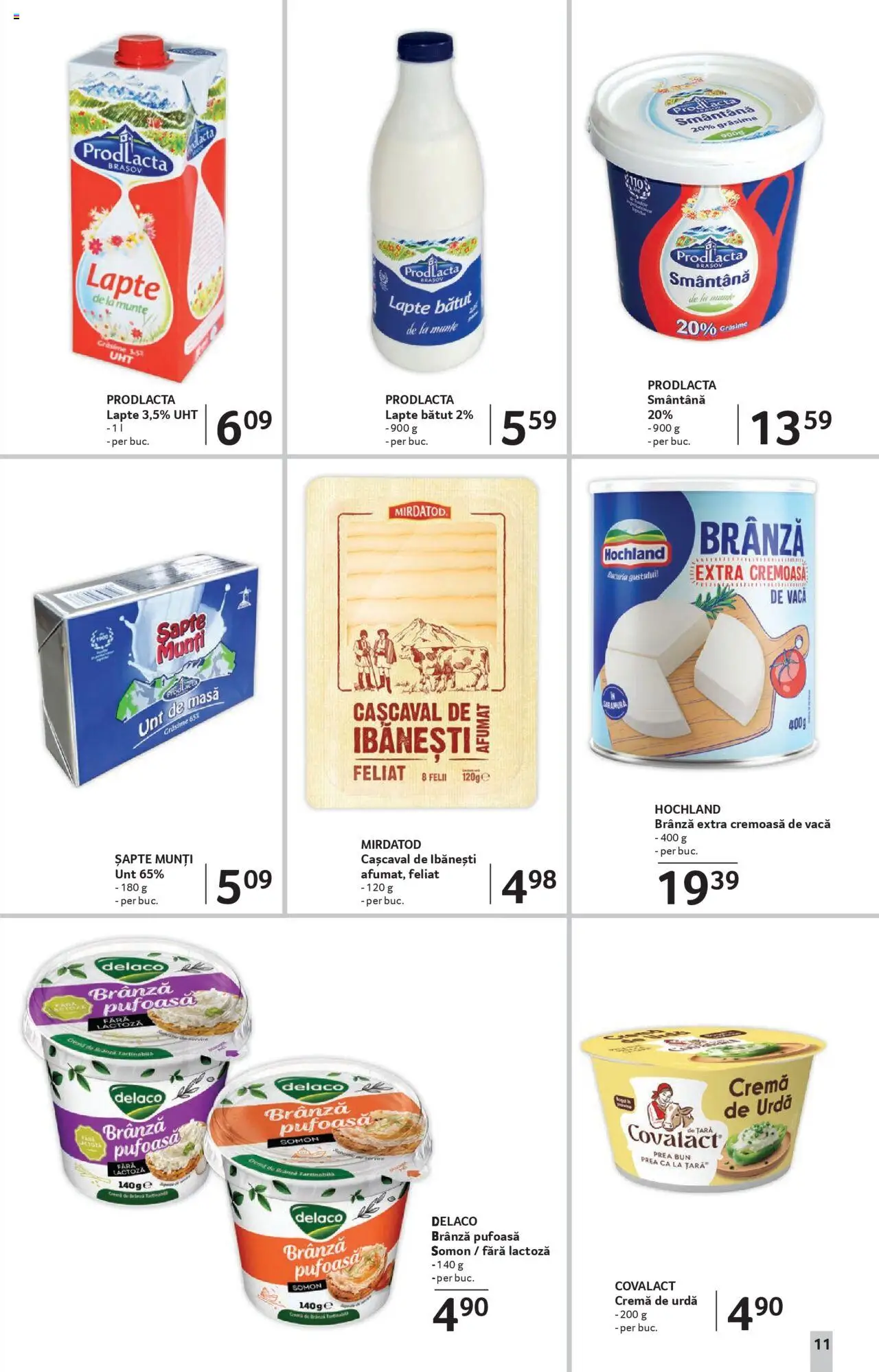 Catalog Selgros - Sibiu – valabil de la 08.08.2025 | Pagină: 11 | Produse: Cașcaval, Unt, Cremă, Smântână