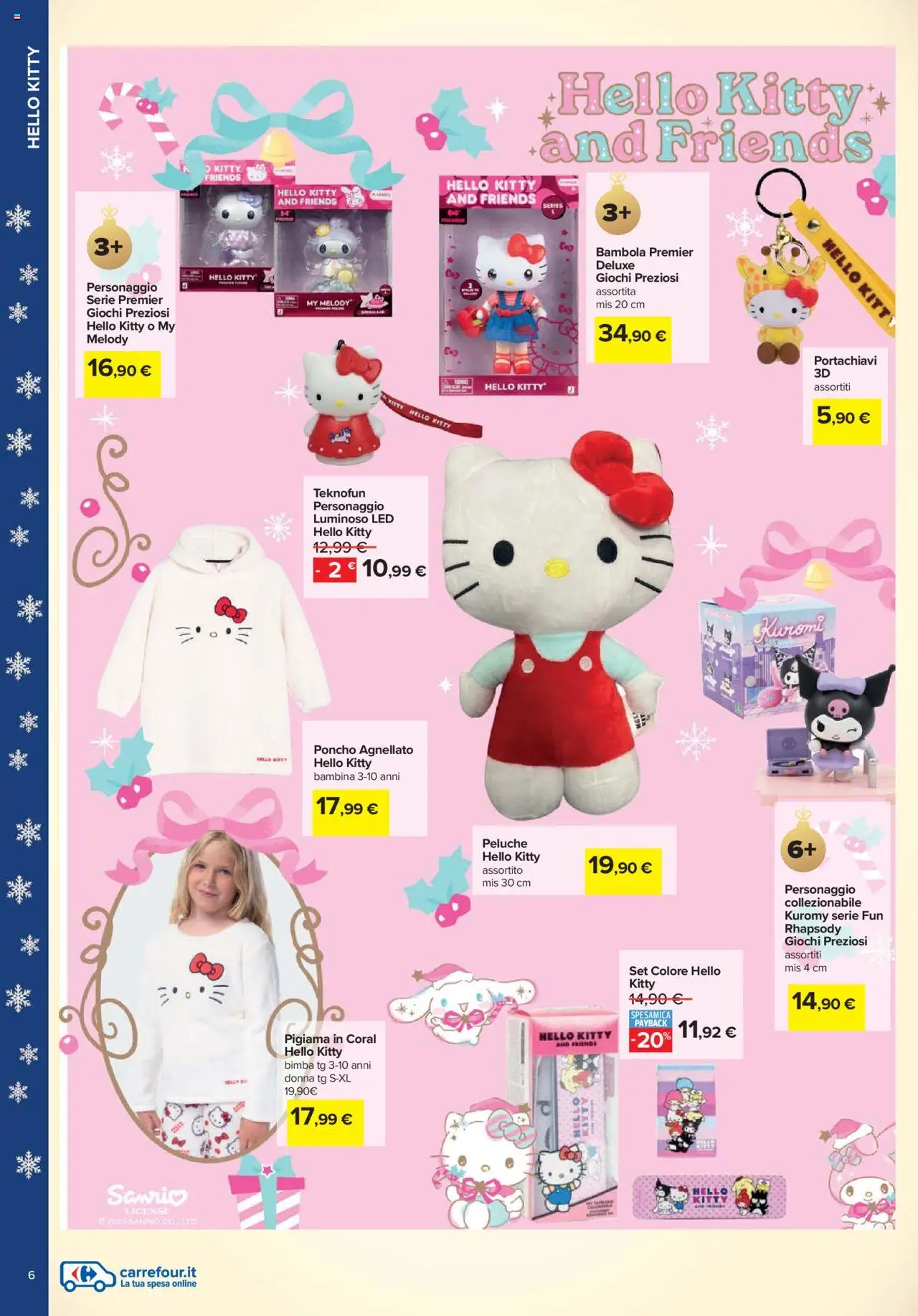 Volantino Carrefour del 24.10.2025 | Pagina: 6 | Prodotti: Peluche, Pigiama