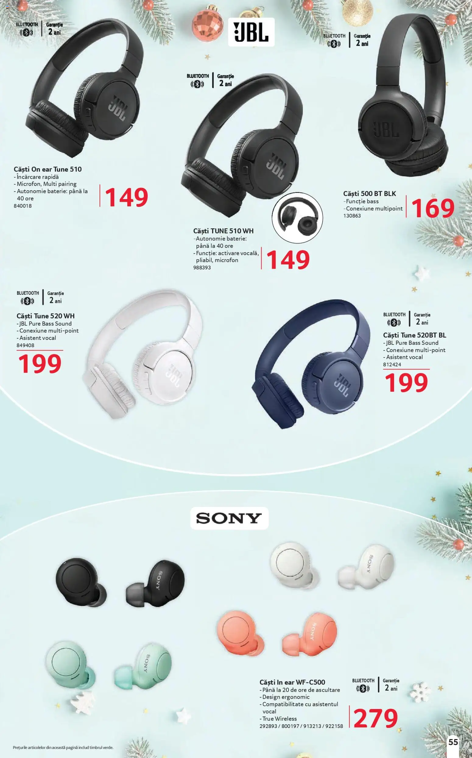 Noul catalog Selgros – valabil de la 06.12.2025 | Pagină: 55 | Produse: Căști, Microfon, Baterie