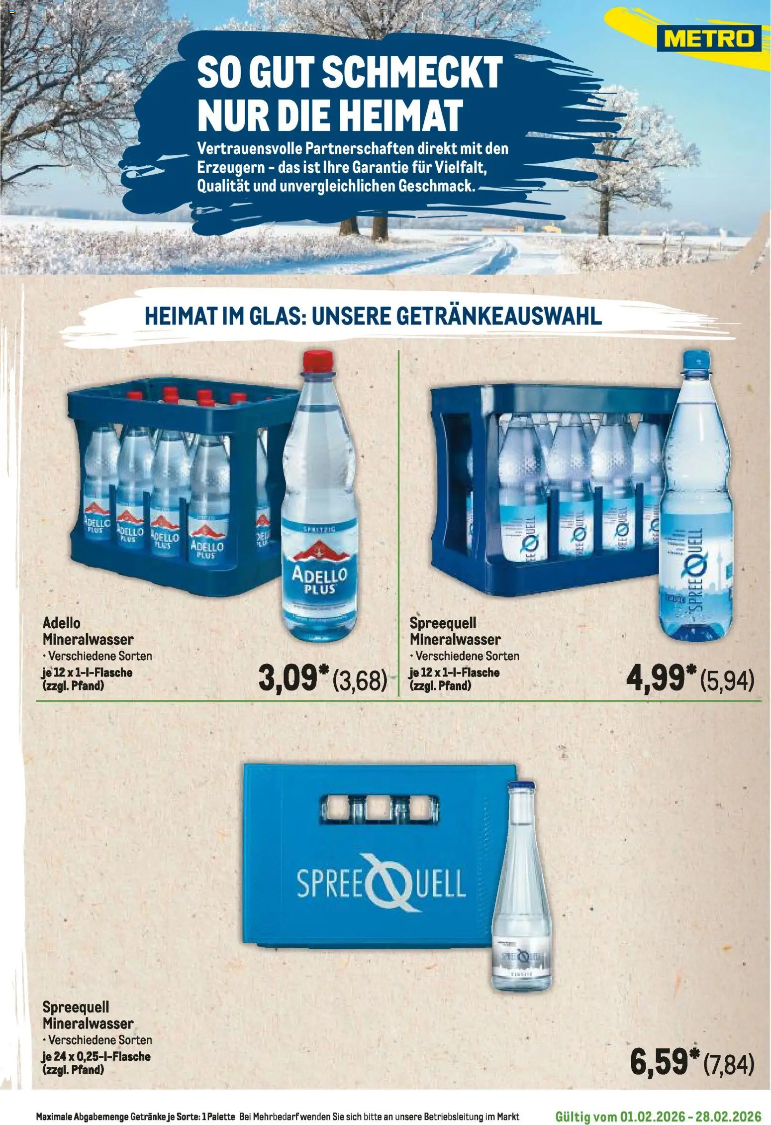 Metro Regionaler Flyer – gültig ab 01.02.2026 | Seite: 81 | Produkte: Mineralwasser