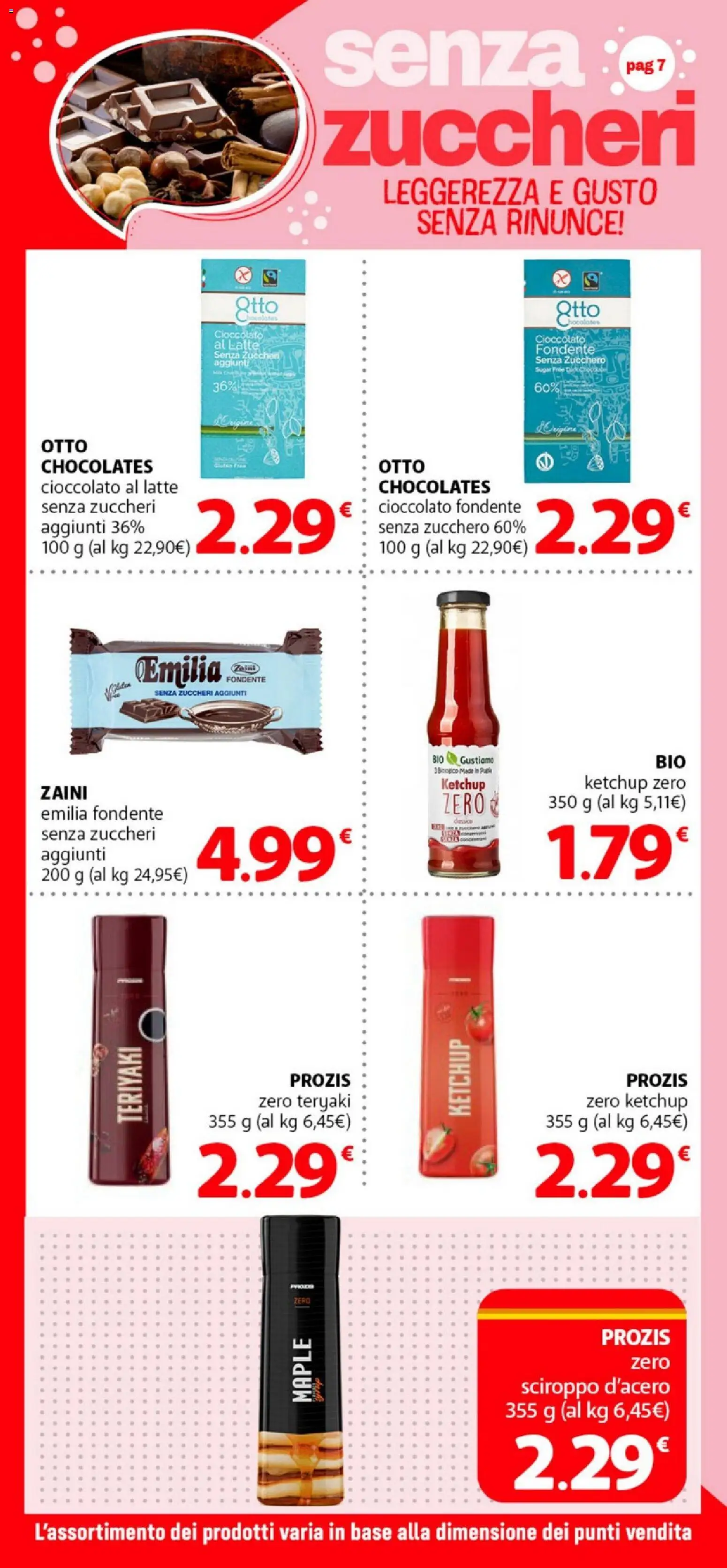 Volantino DOK del 10.04.2026 | Pagina: 7 | Prodotti: Cioccolato, Ketchup, Zucchero, Latte