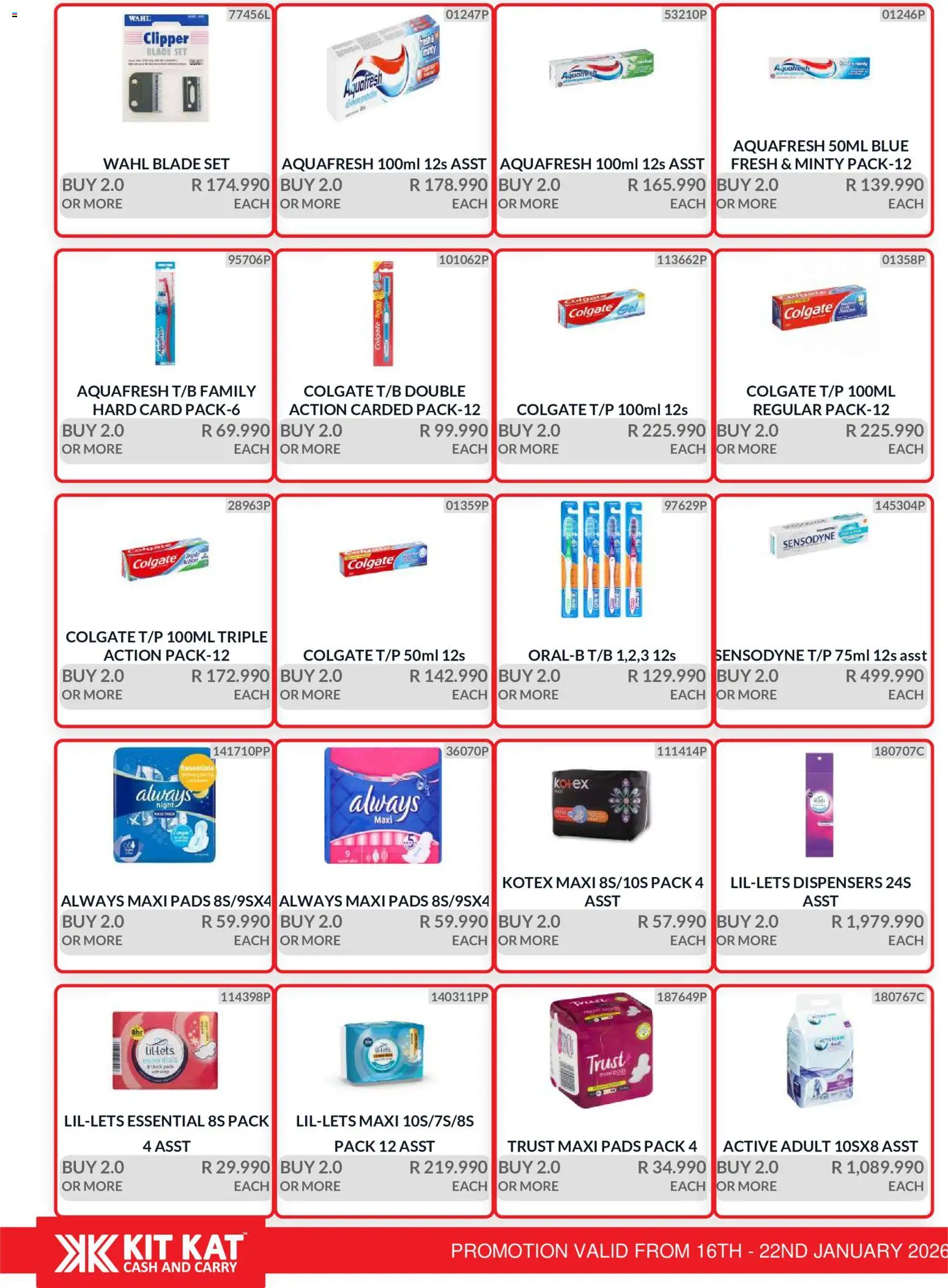 New KIT KAT Cash & Carry catalogue – valid from 16.01.2026 | Page: 22 | Products: Pads