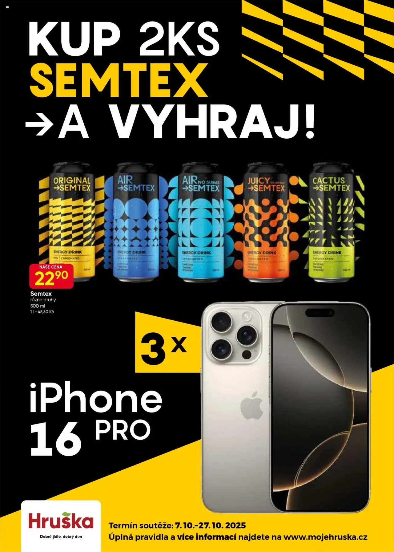 Hruška leták od 07.10.2025 | Strana: 9 | Produkty: Iphone, Semtex, Energy drink
