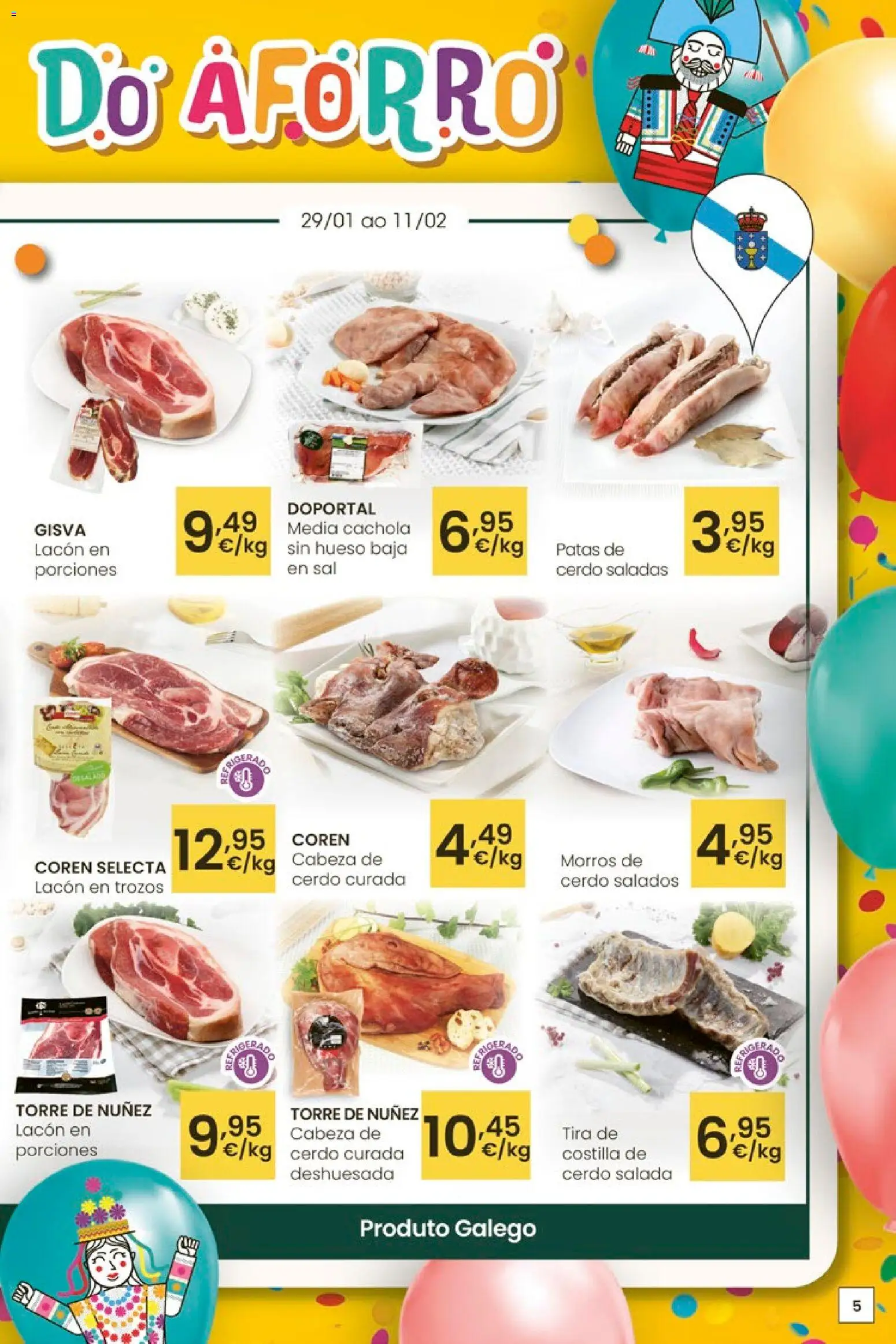 Eroski - Entroido do aforro │ válido desde el 29.01.2026 | Página: 5 | Productos: Cerdo