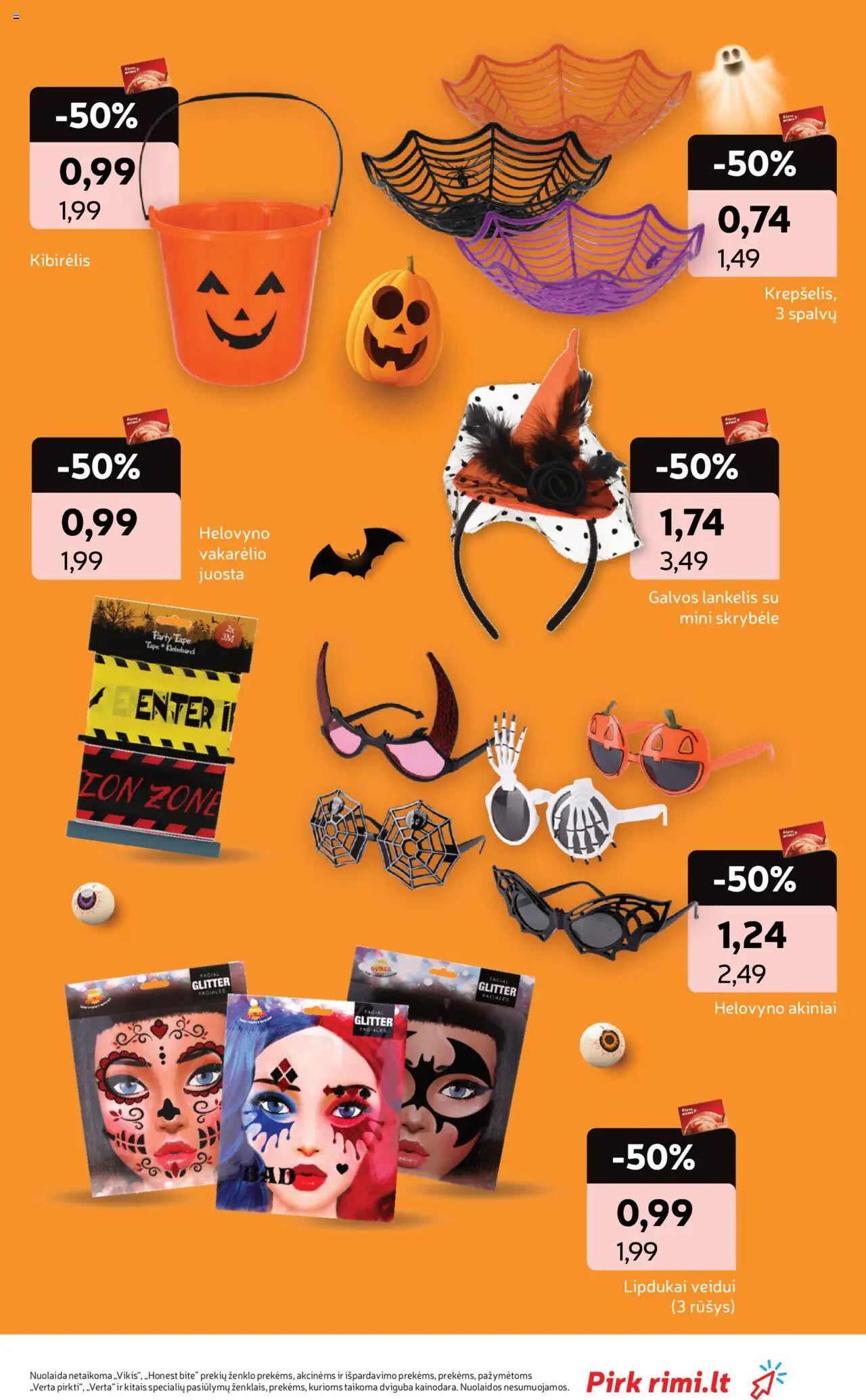 Rimi akcijos nuo 21.10.2025 | Puslapis: 9 | Prekių: Skrybėlė, Akiniai