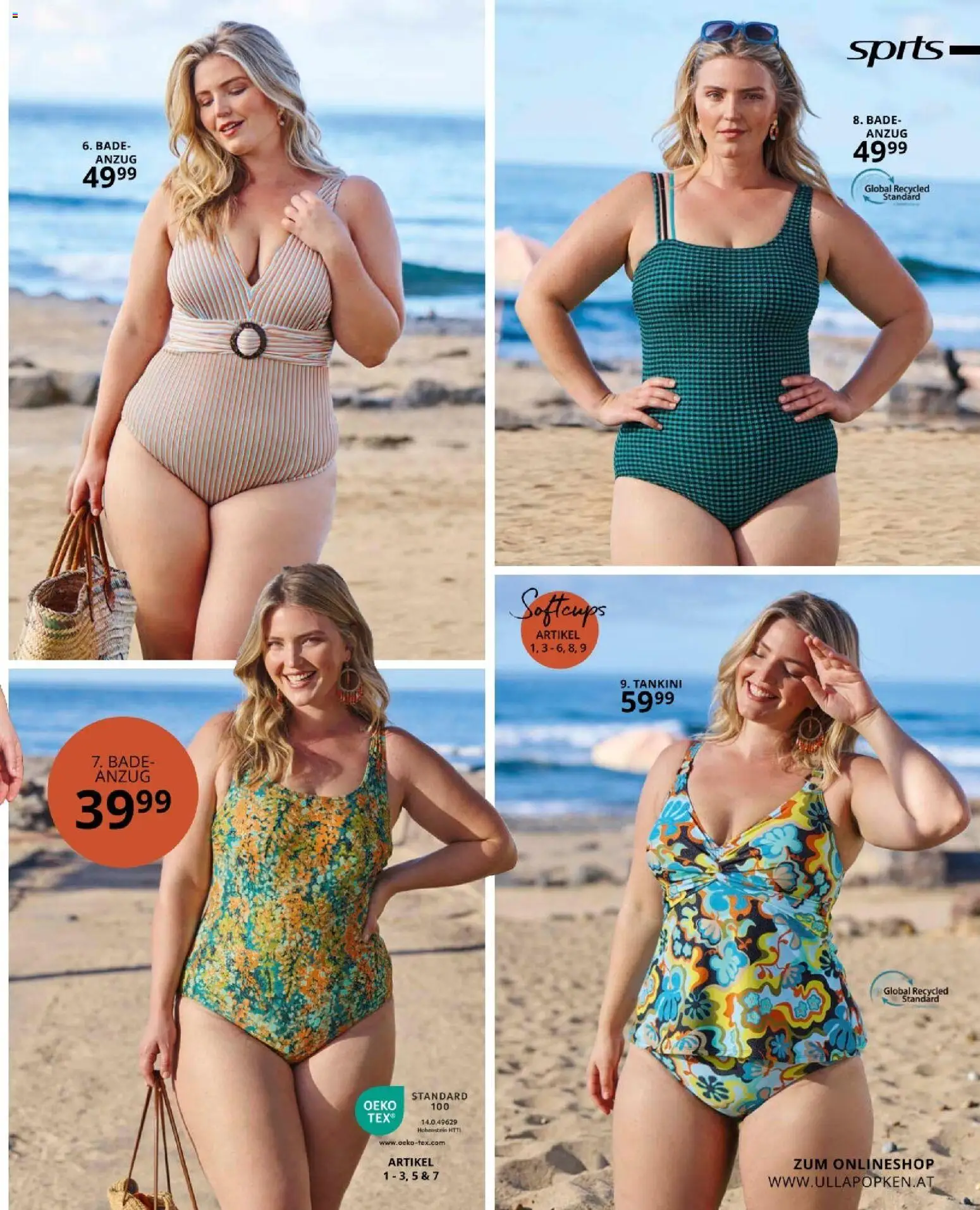 Ulla Popken akciós ujság - amely érvényes a következő dátumtól: 01.04.2026 | Oldal: 167 | Termékek: Tankini