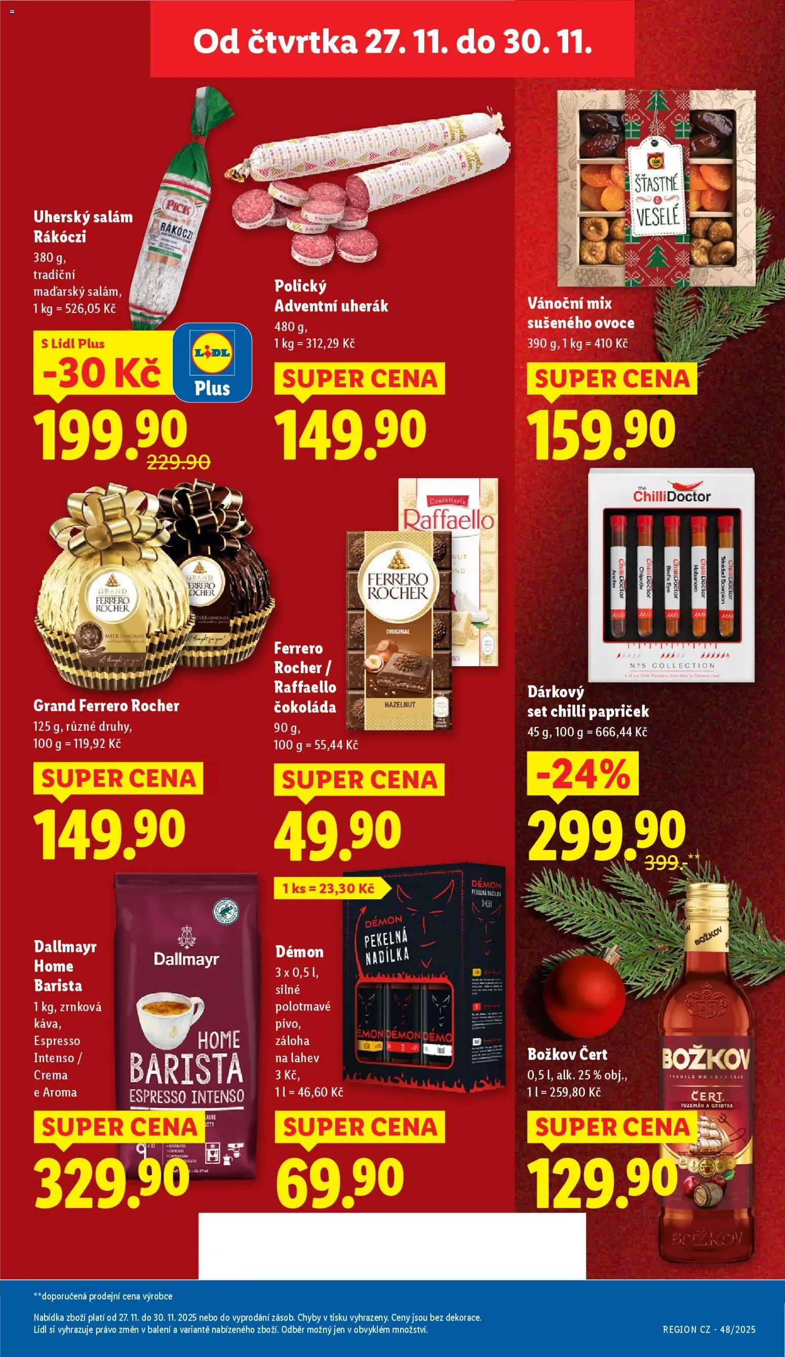 Lidl Black Friday od 27.11.2025 | Strana: 35 | Produkty: Ferrero Rocher čokoláda, Crema, Láhev, Milk chocolate