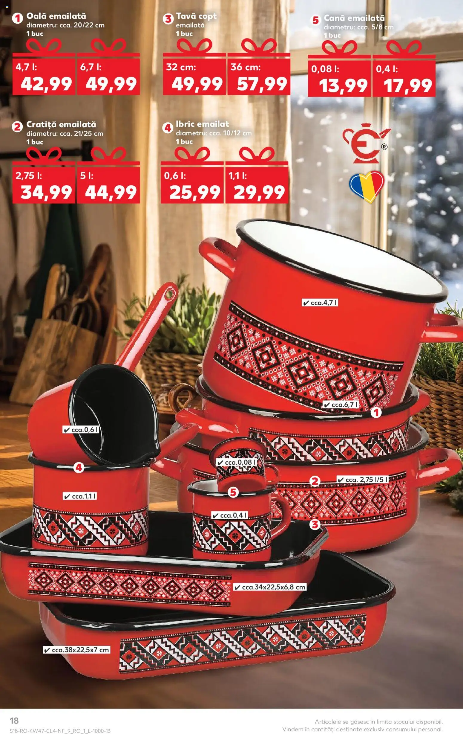 Noul catalog Kaufland – valabil de la 19.11.2025 | Pagină: 18 | Produse: Cratiță, Oală