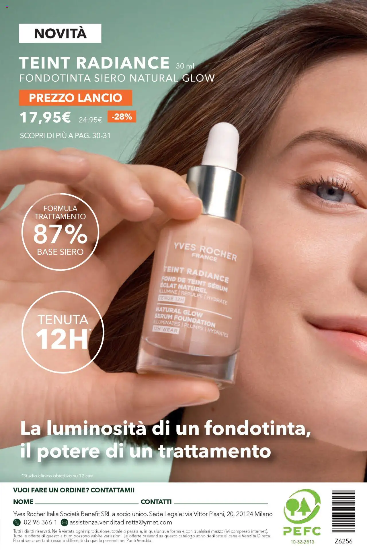 Volantino Yves Rocher del 23.09.2025 | Pagina: 76 | Prodotti: Fondotinta