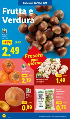 Anteprima del volantino Vallericca Insalata mista, Prodotto fresco, lavato e pronto da condire, 200 g confezione valido a partire dal 27.10.2025 | Pagina: 2