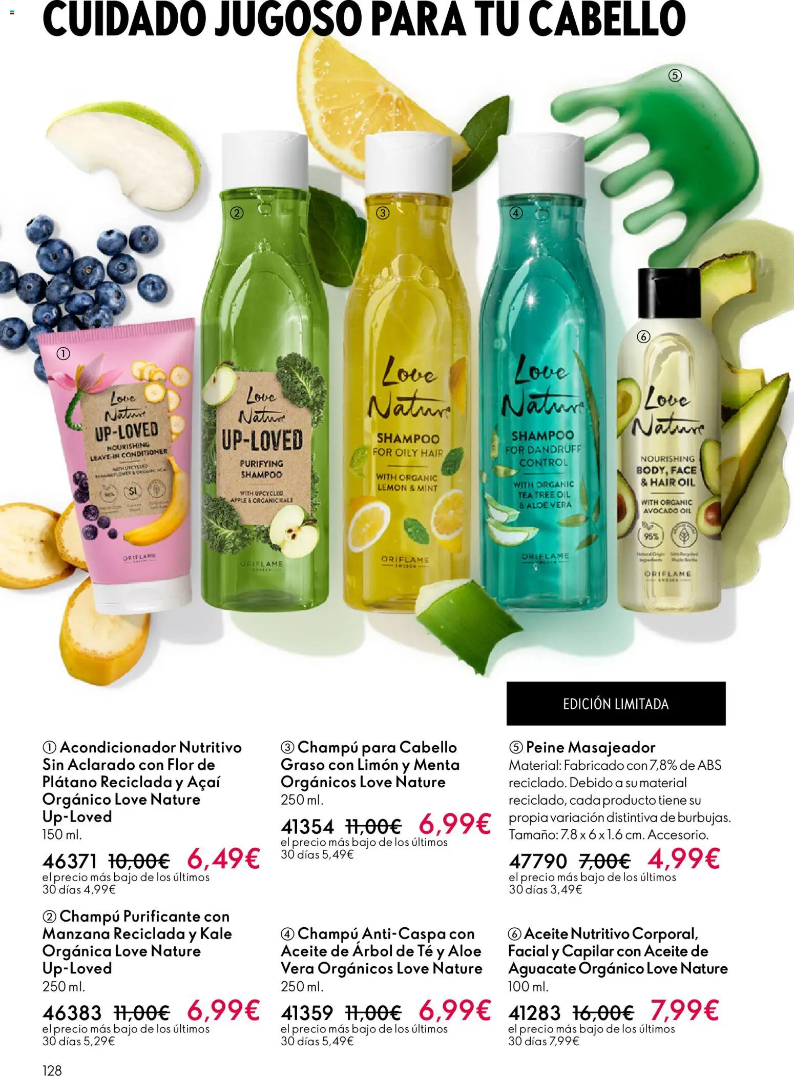 Oriflame - Catálogo Campaña 1 │ válido desde el 31.12.2025 | Página: 128 | Productos: Acondicionador, Té, Apple, Champú anticaspa
