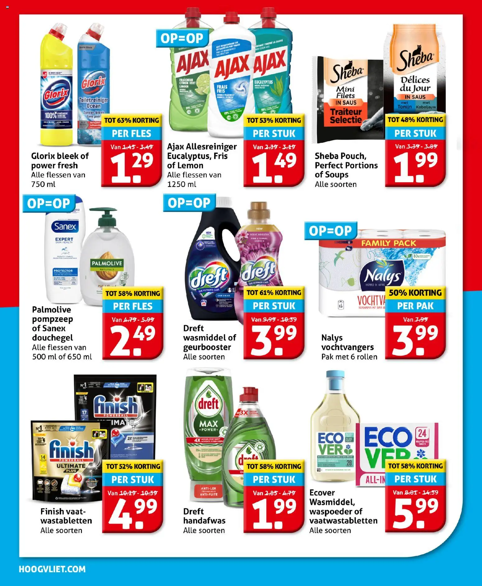 {H1} | Pagina: 26 | Producten: Wasmiddel, Fles, Allesreiniger, Tonijn