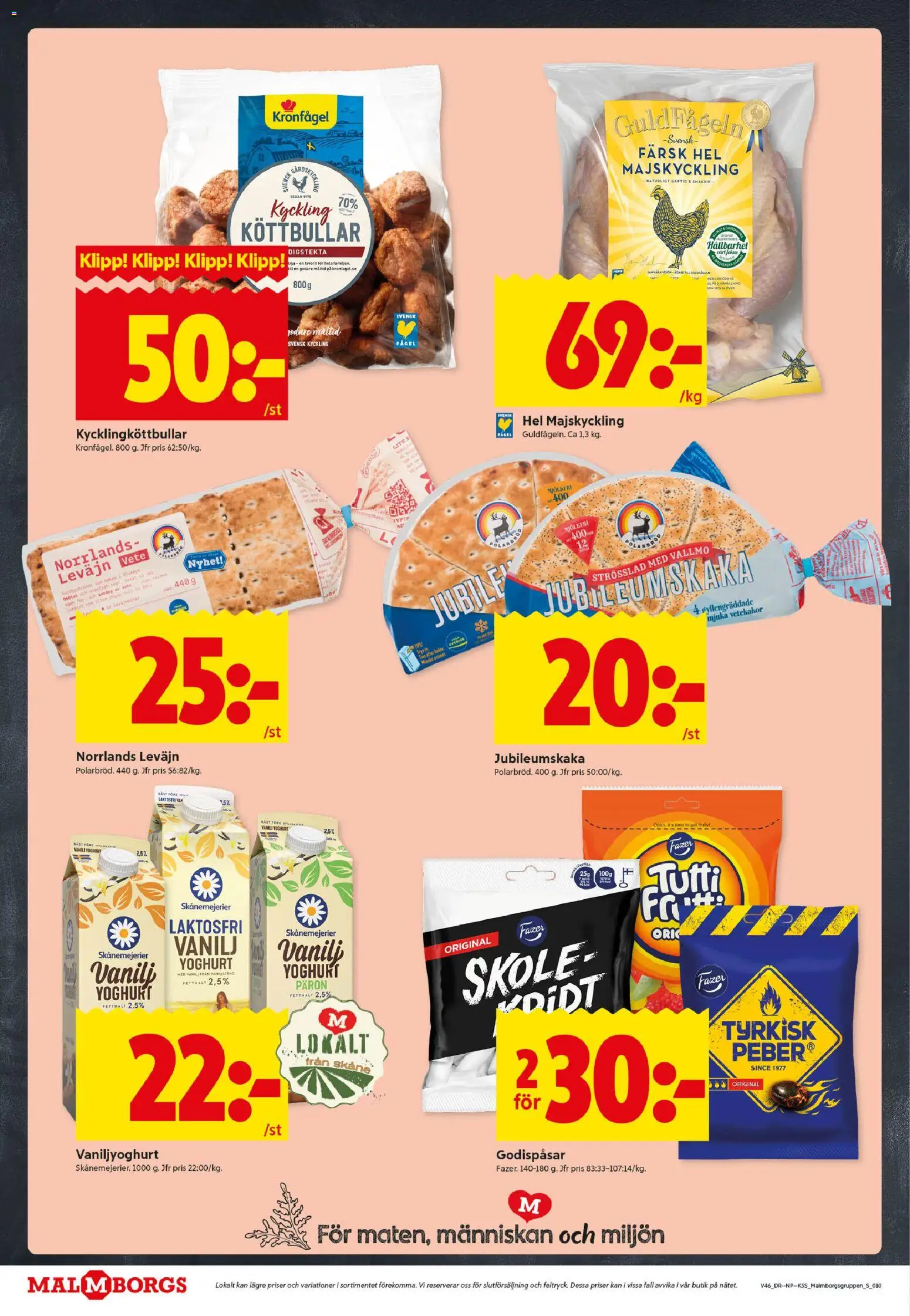 ICA Kvantum reklamblad aktuell från 10.11.2025 | Sida: 10 | Produkter: Köttbullar, Yoghurt