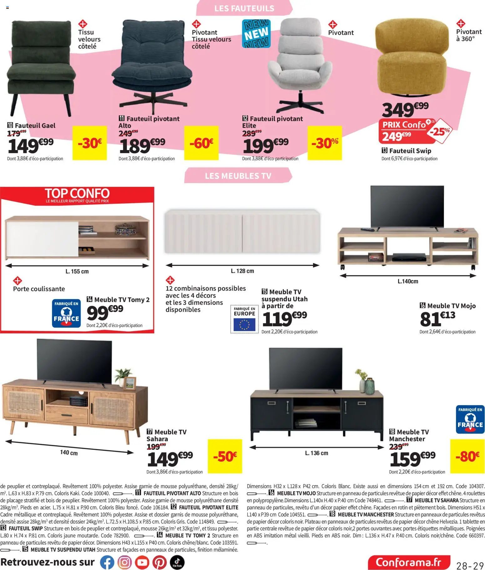 {H1} | Page: 29 | Produits: Tablette, Mousse, Poignées, Portes