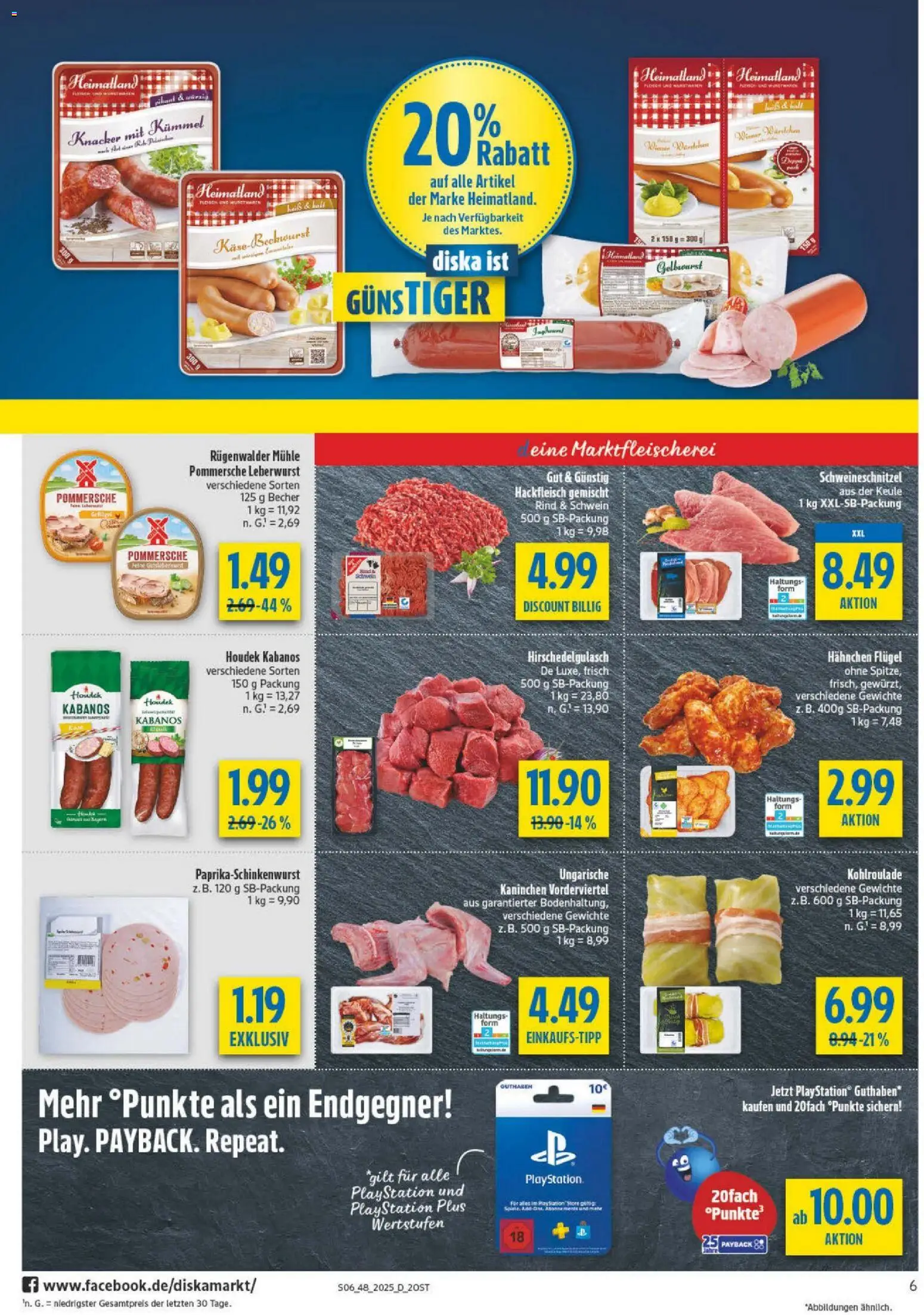 Diska - Diska Angebote Sachsen-Thüringen KW48 – gültig ab 24.11.2025 | Seite: 6 | Produkte: Playstation, Mühle, Hahnchen, Kaninchen