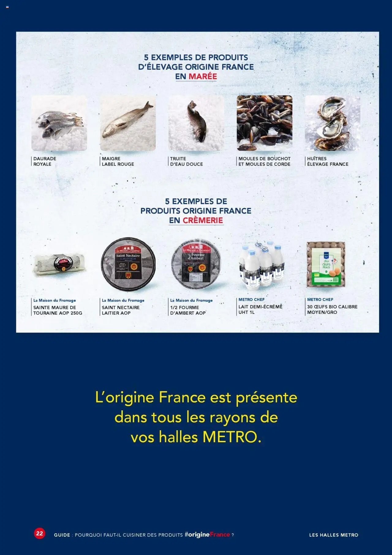 | Page: 22 | Produits: Daurade, Lait, Œufs, Huîtres