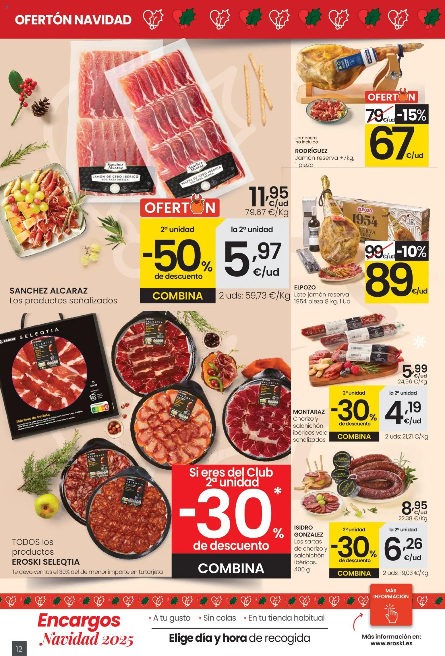 Eroski - Center │ válido desde el 18.12.2025 | Página: 12 | Productos: Jamón, Té, Vela