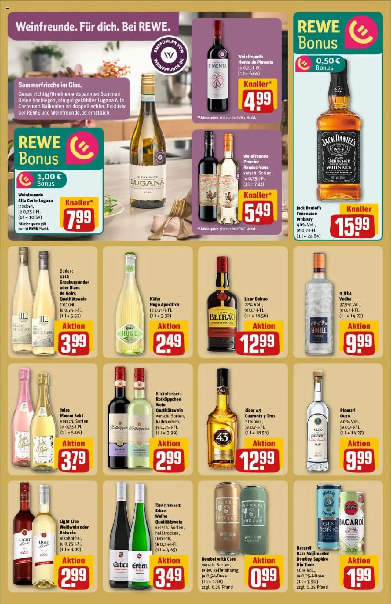 Rewe prospekt Stockstadt	 - gültig ab dem 03.08.2025 | Seite: 22 | Produkte: Mumm sekt, Rotwein, Jules mumm, Vodka