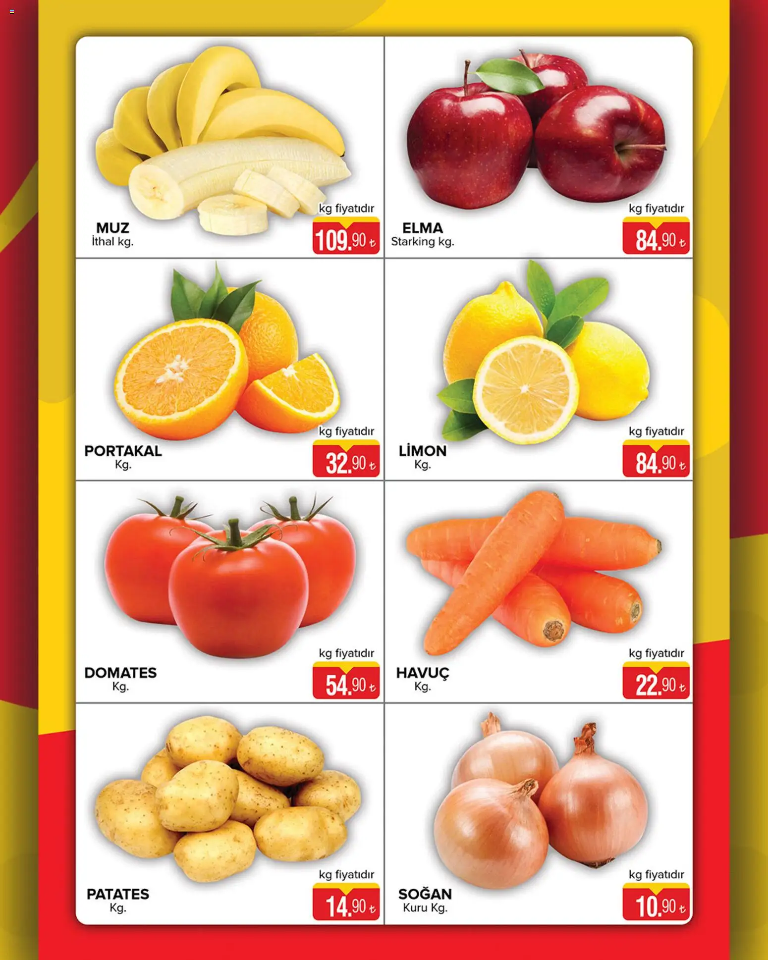 Seyhanlar Market Katalog - 10.03.2026 tarihinden itibaren geçerlidir | Sayfa: 7 | Ürünler: Domates, Havuç, Soğan, Limon
