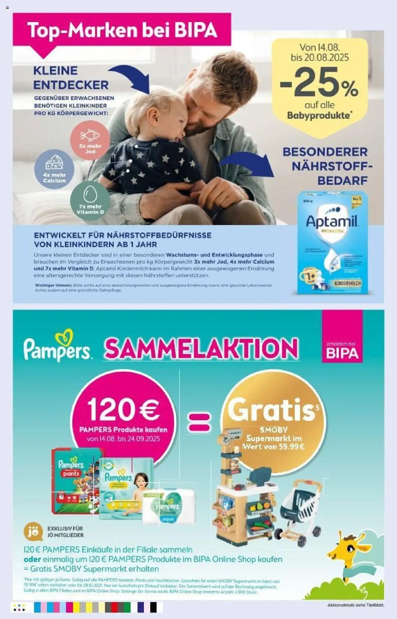 Bipa Flugblatt gültig ab 14.08.2025 | Seite: 9 | Produkte: Pampers