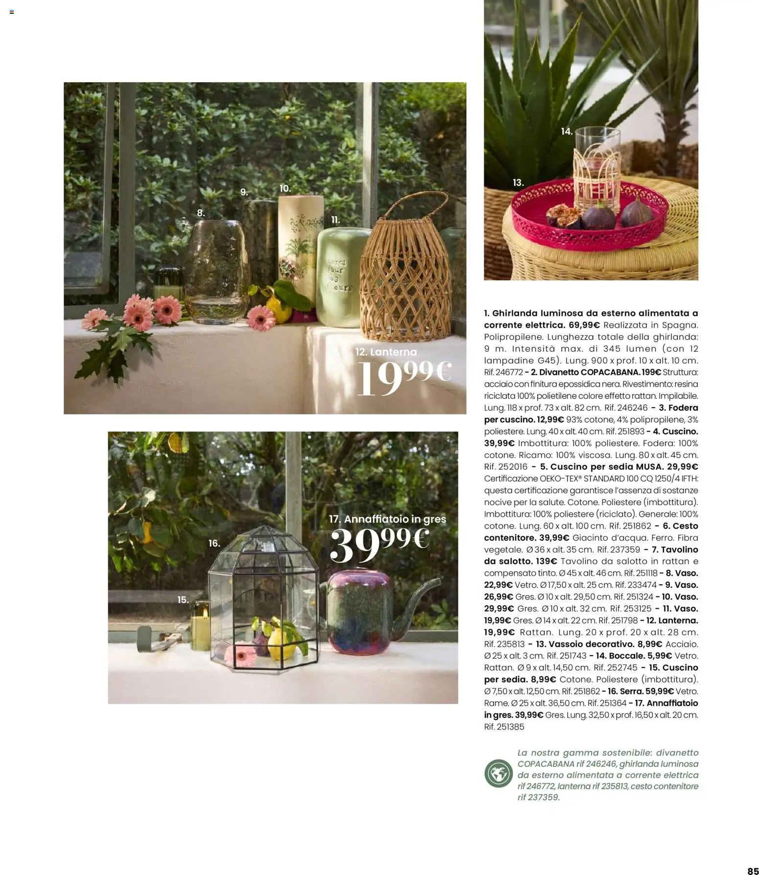 Volantino Maisons du Monde del 12.02.2026 | Pagina: 85 | Prodotti: Tavolino, Annaffiatoio, Contenitore, Vassoio