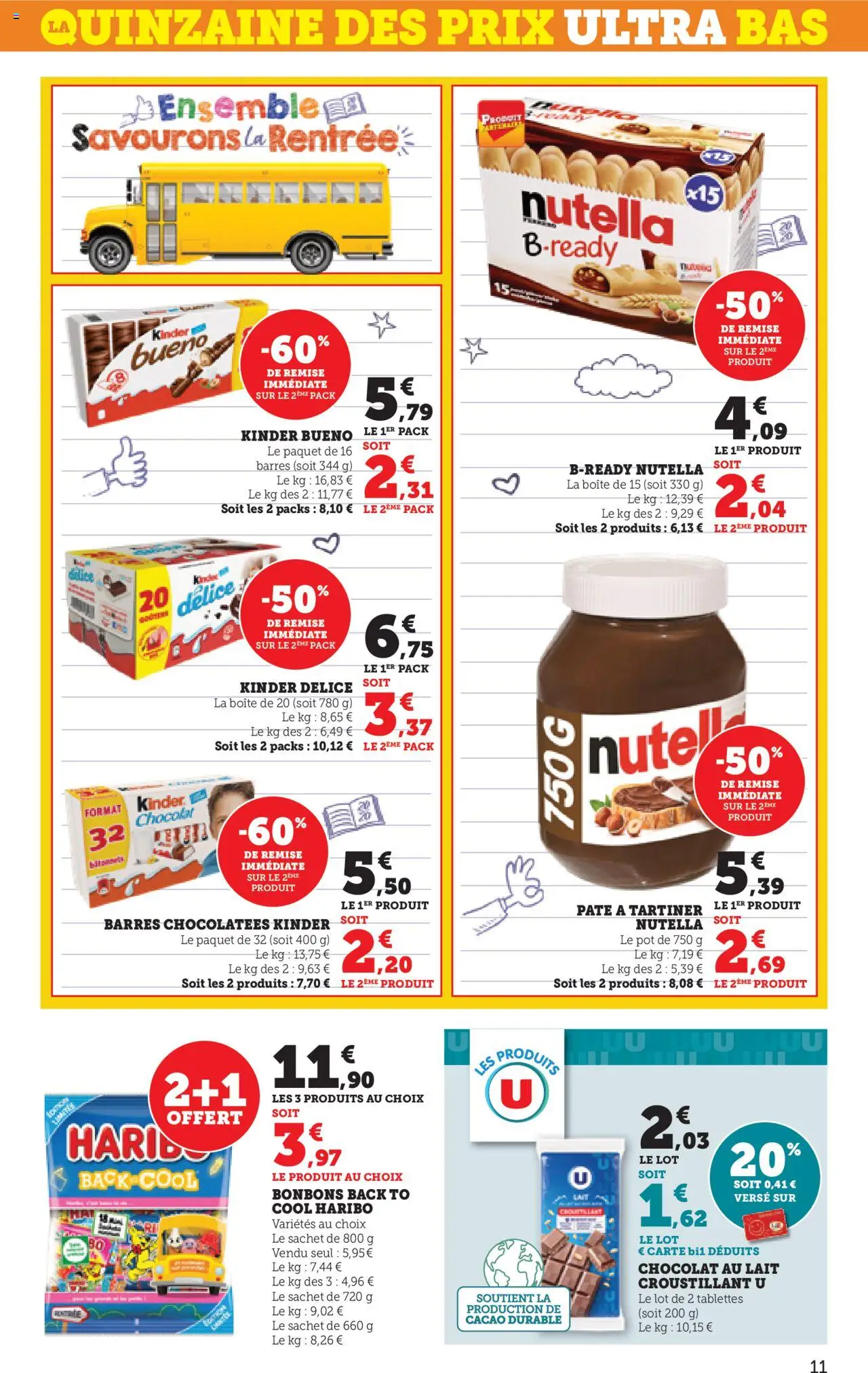  | Page: 11 | Produits: Pâte à tartiner, Nutella, Lait, Chocolat