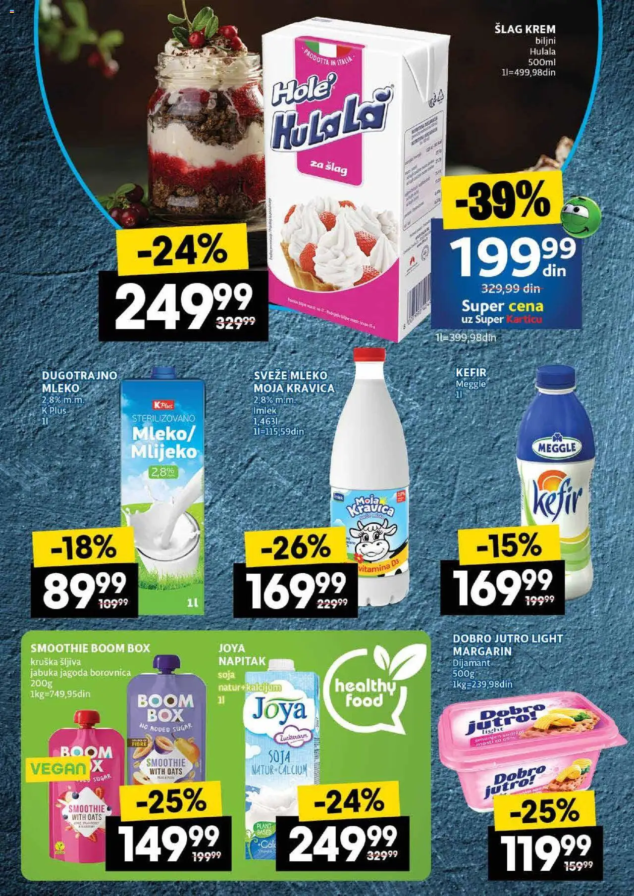 Idea katalog - važi od 07.08.2025 | Strana: 22 | Proizvode: Šlag, Sveže mleko, Jagoda, Šljiva
