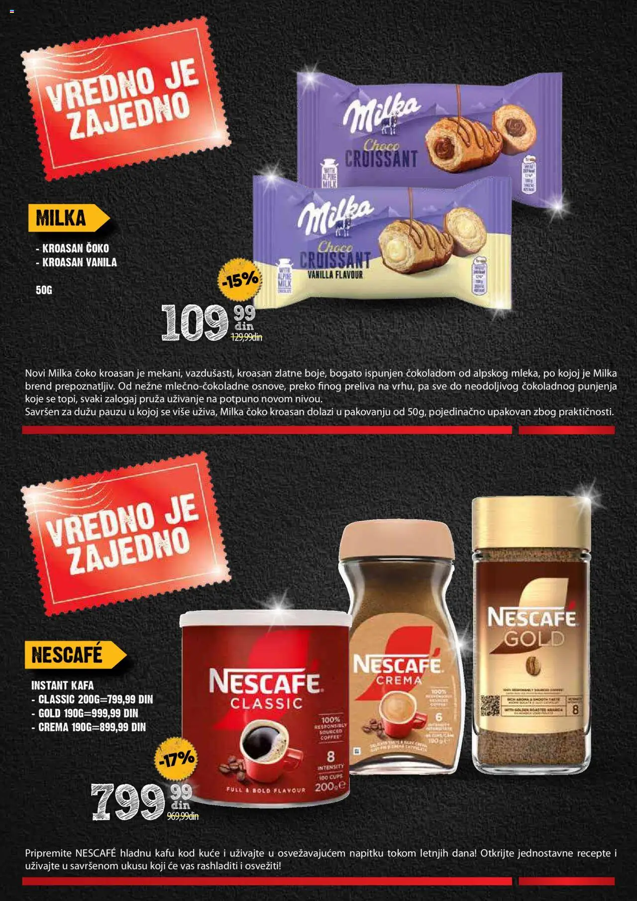 Roda katalog - važi od 21.08.2025 | Strana: 13 | Proizvode: Milka, Instant kafa, Kroasan, Nescafé
