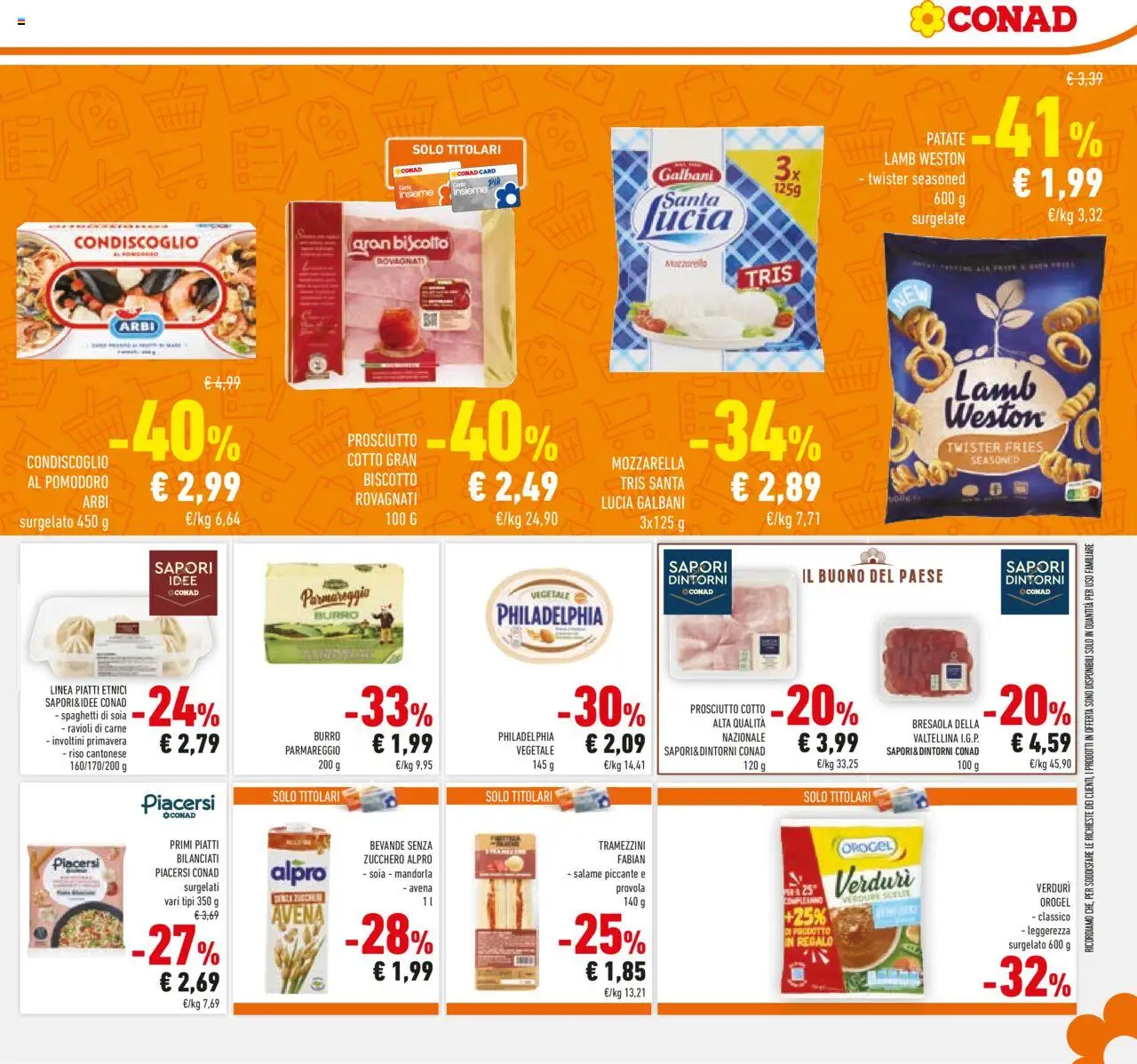 Volantino Conad del 24.09.2025 | Pagina: 23 | Prodotti: Salame, Bresaola, Zucchero, Ravioli