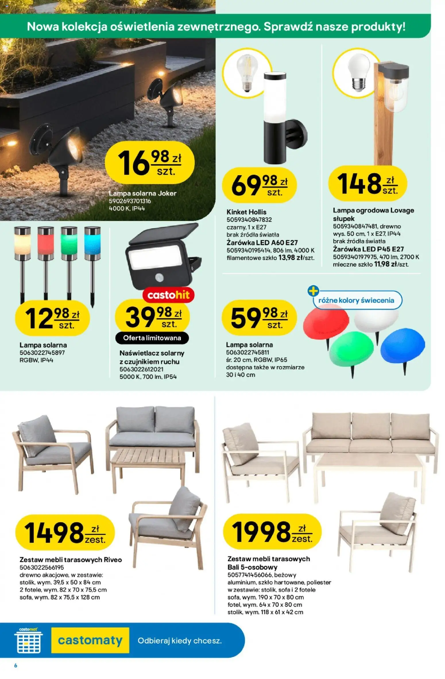Castorama gazetka od 18.03.2026 | Strona: 7 | Produkty: Lampa solarna, Sofa, Lampa