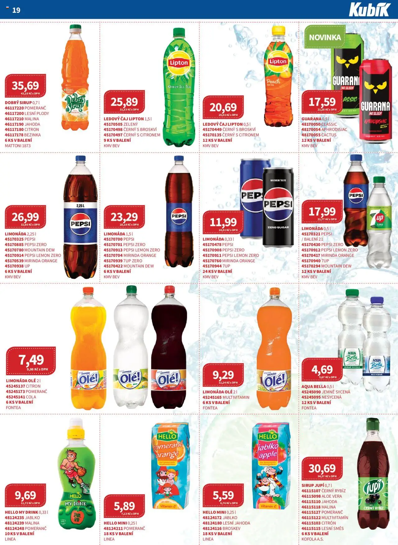 Kubík leták - Velkoobchod 06/2025 od 01.06.2025 | Strana: 19 | Produkty: Vitamin c, Sirup, Citron, Energy drink